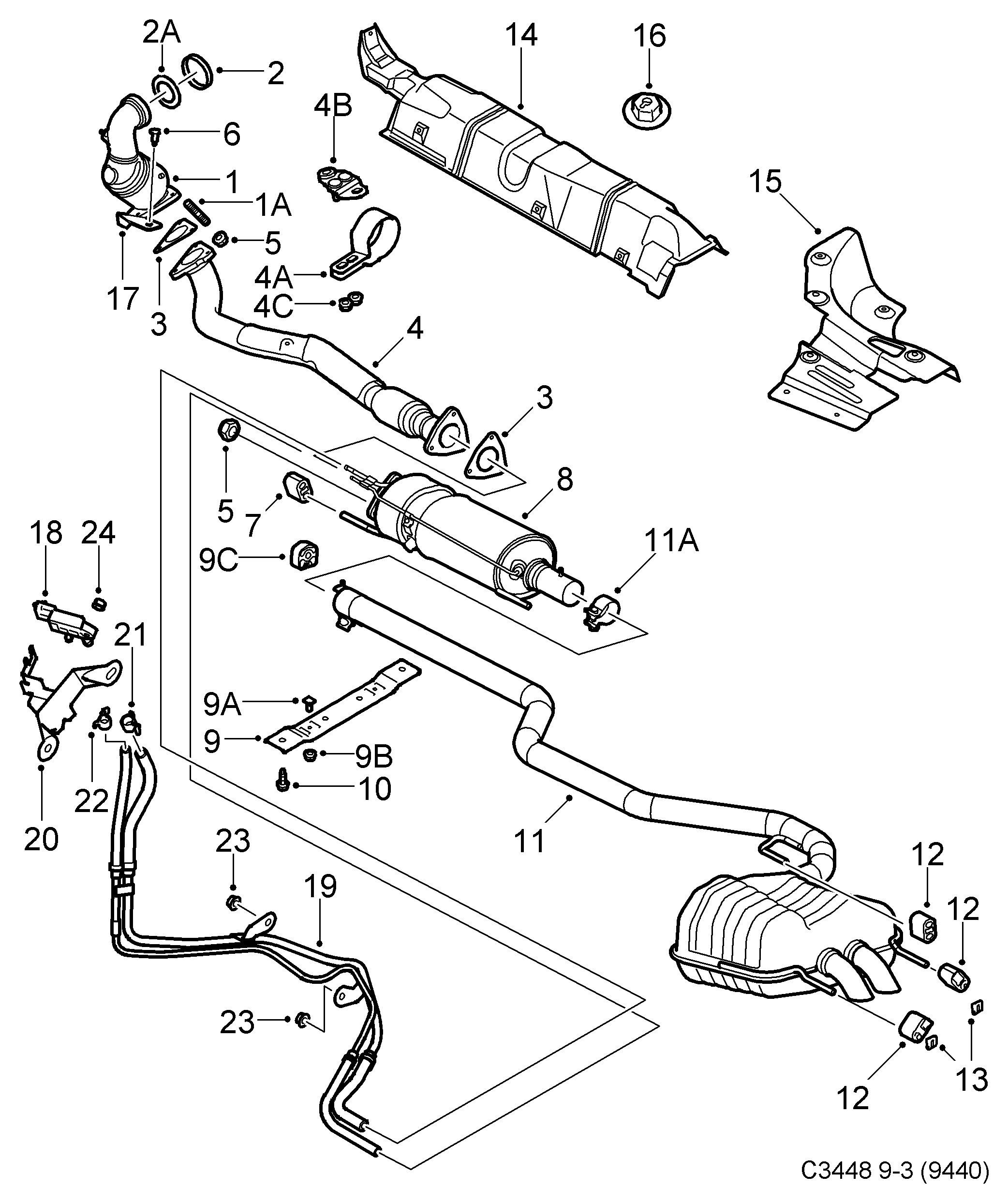 Opel 55564445 - Katalizators ps1.lv