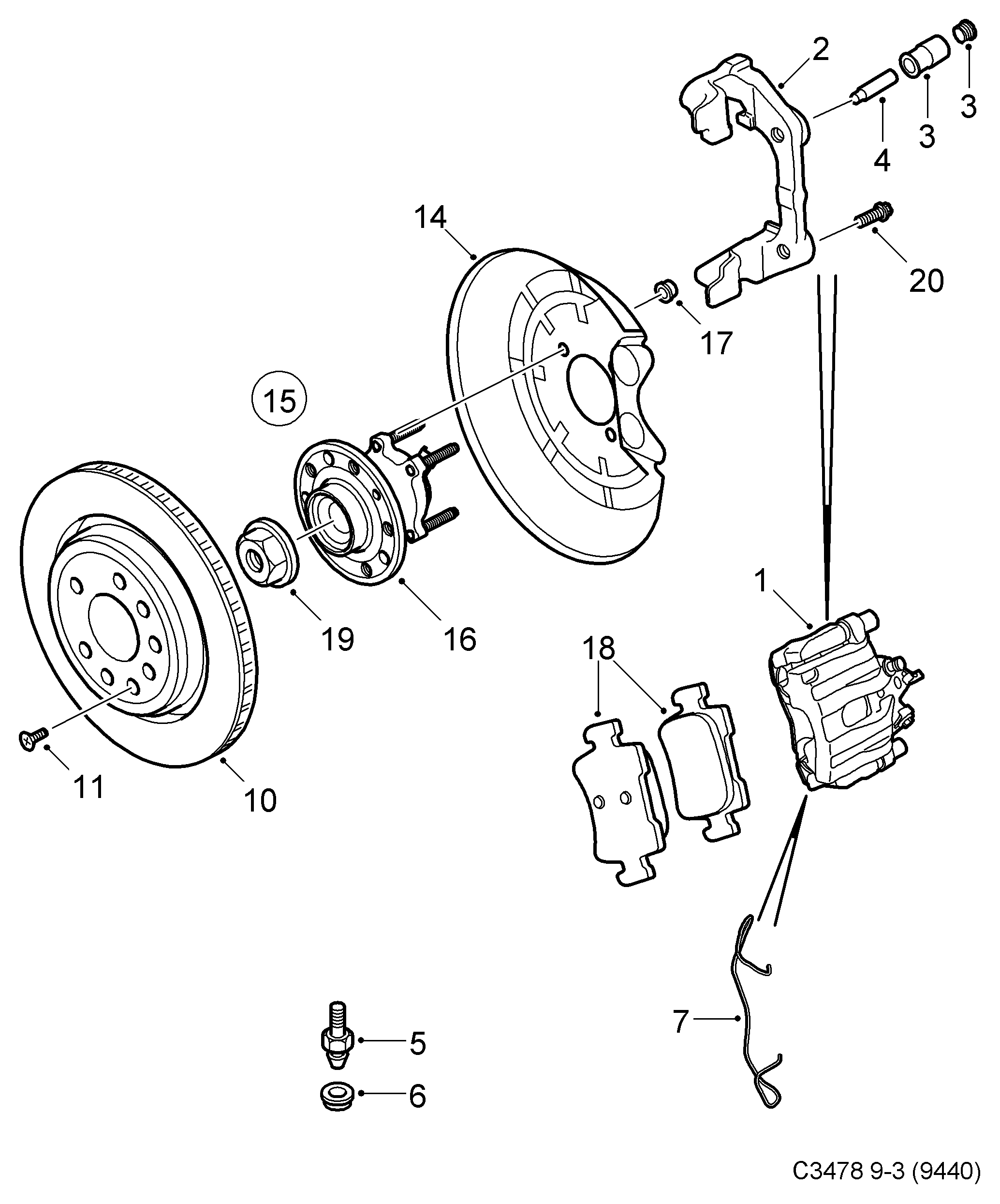 General Motors 93186387 - Riteņa rumbas gultņa komplekts ps1.lv