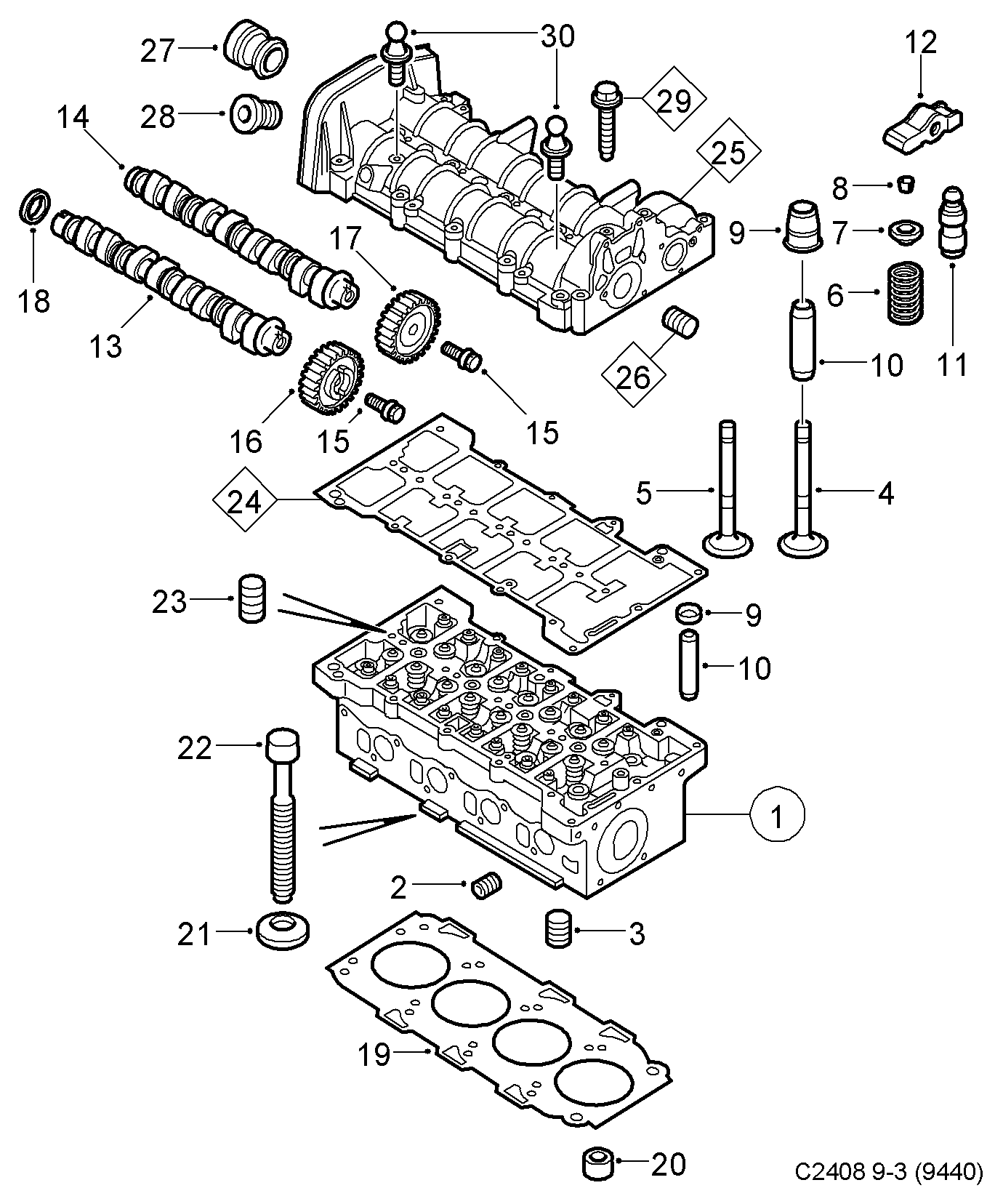 SAAB 93178588 - Izplūdes vārsts ps1.lv