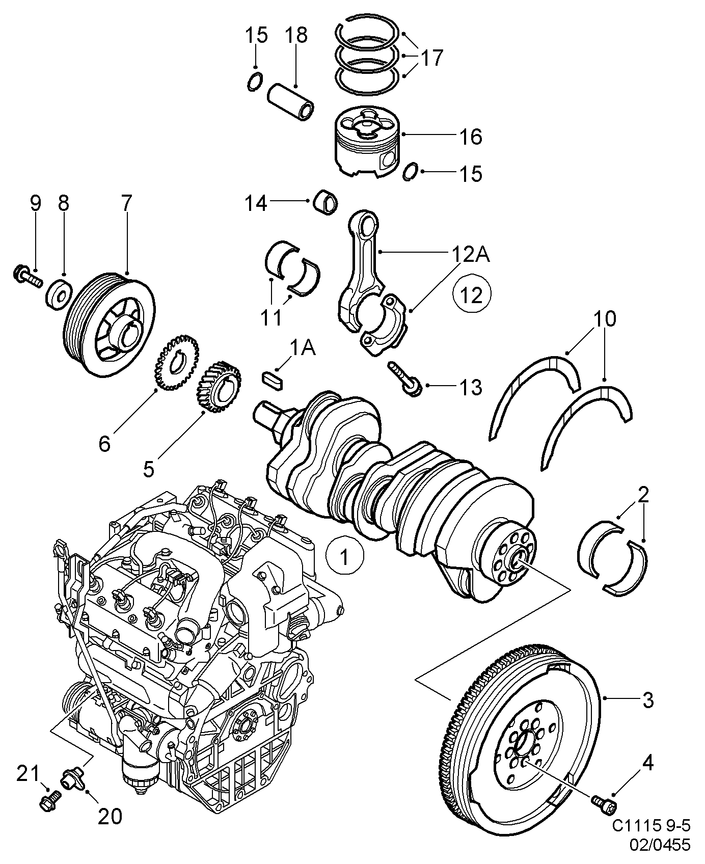 SAAB 59 51 819 - Impulsu devējs, Kloķvārpsta ps1.lv