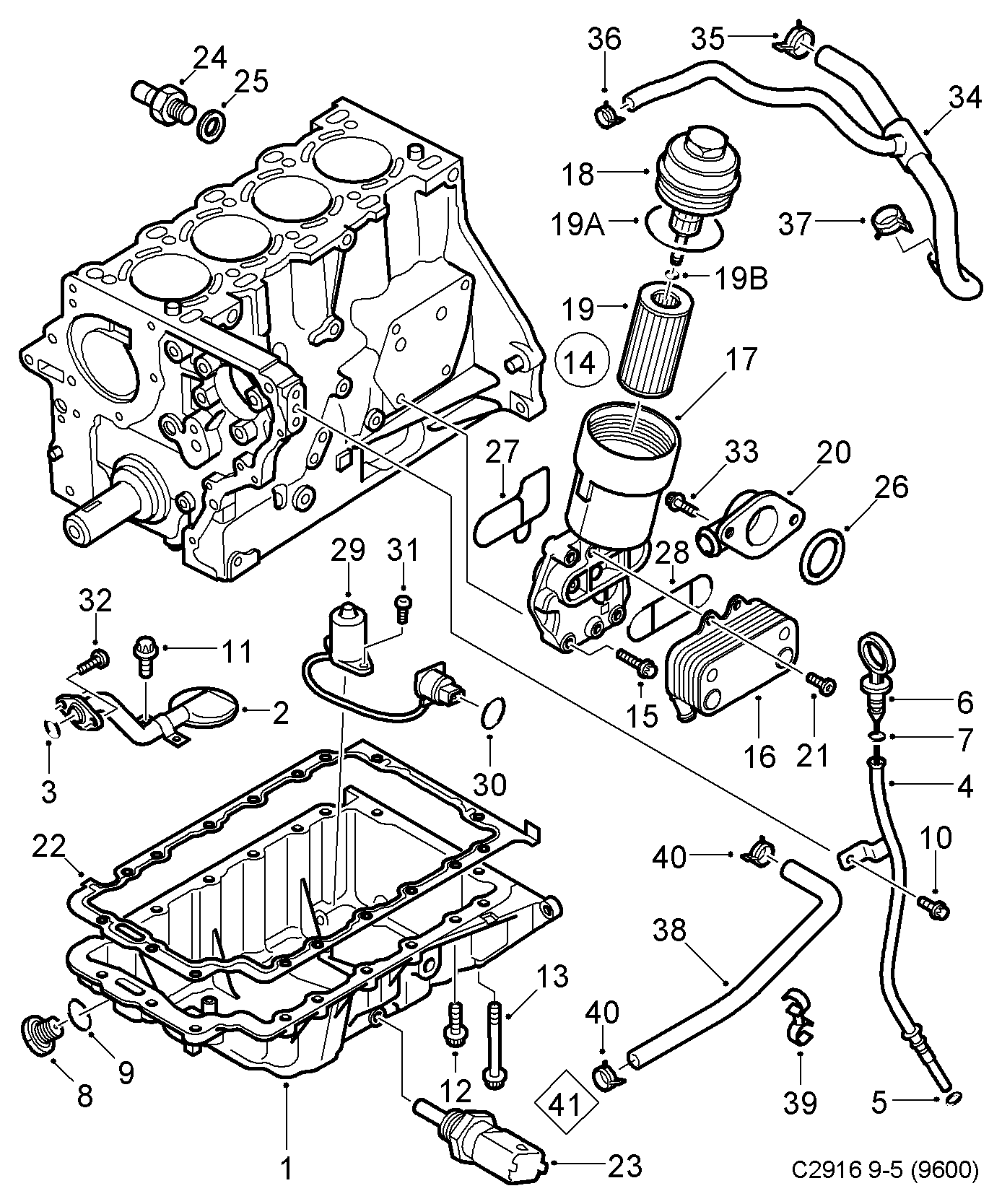 SAAB 9544610 - Devējs, Eļļas spiediens ps1.lv