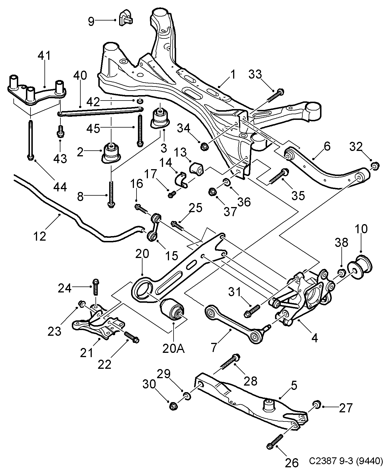 Vauxhall 13105744* - Neatkarīgās balstiekārtas svira, Riteņa piekare ps1.lv