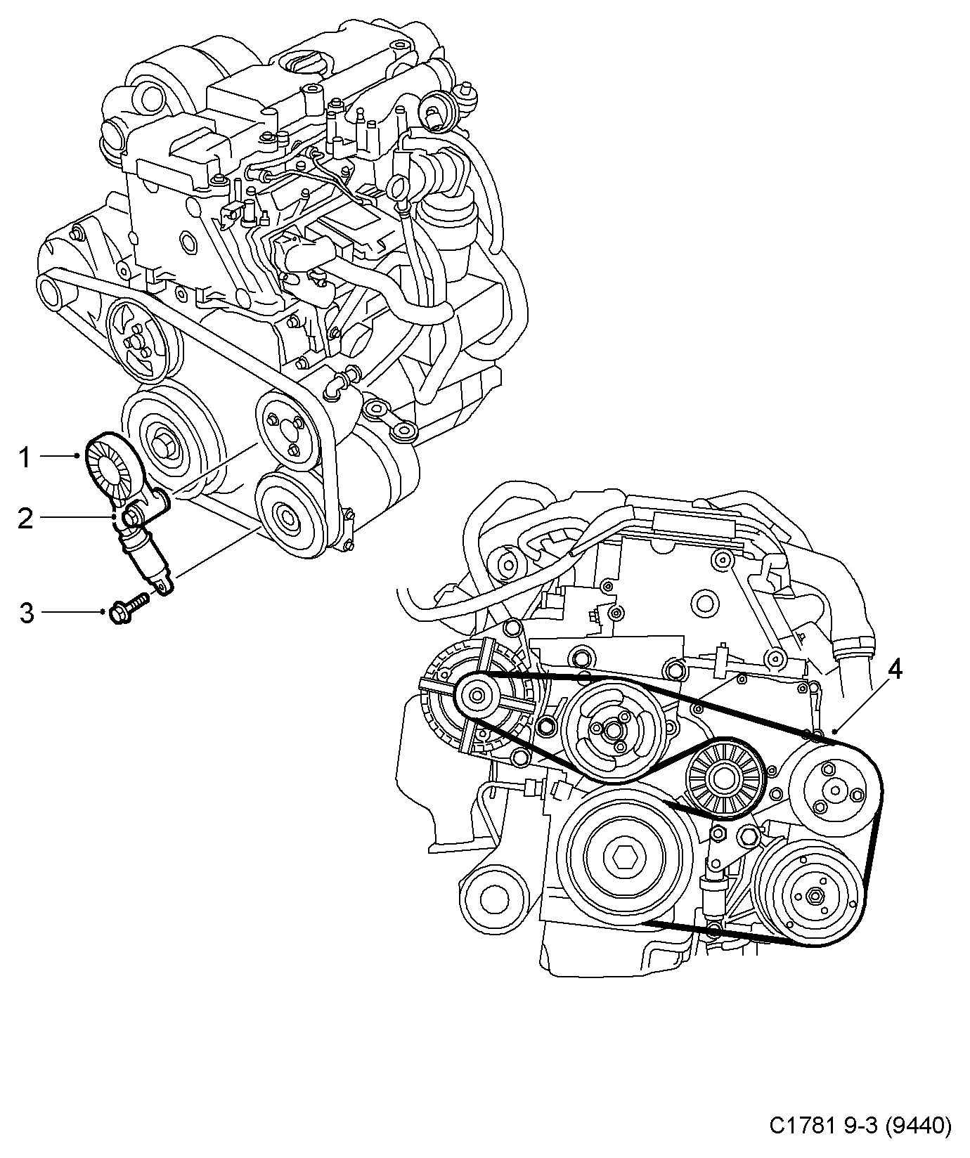 Opel 24452030 - Ķīļrievu siksna ps1.lv