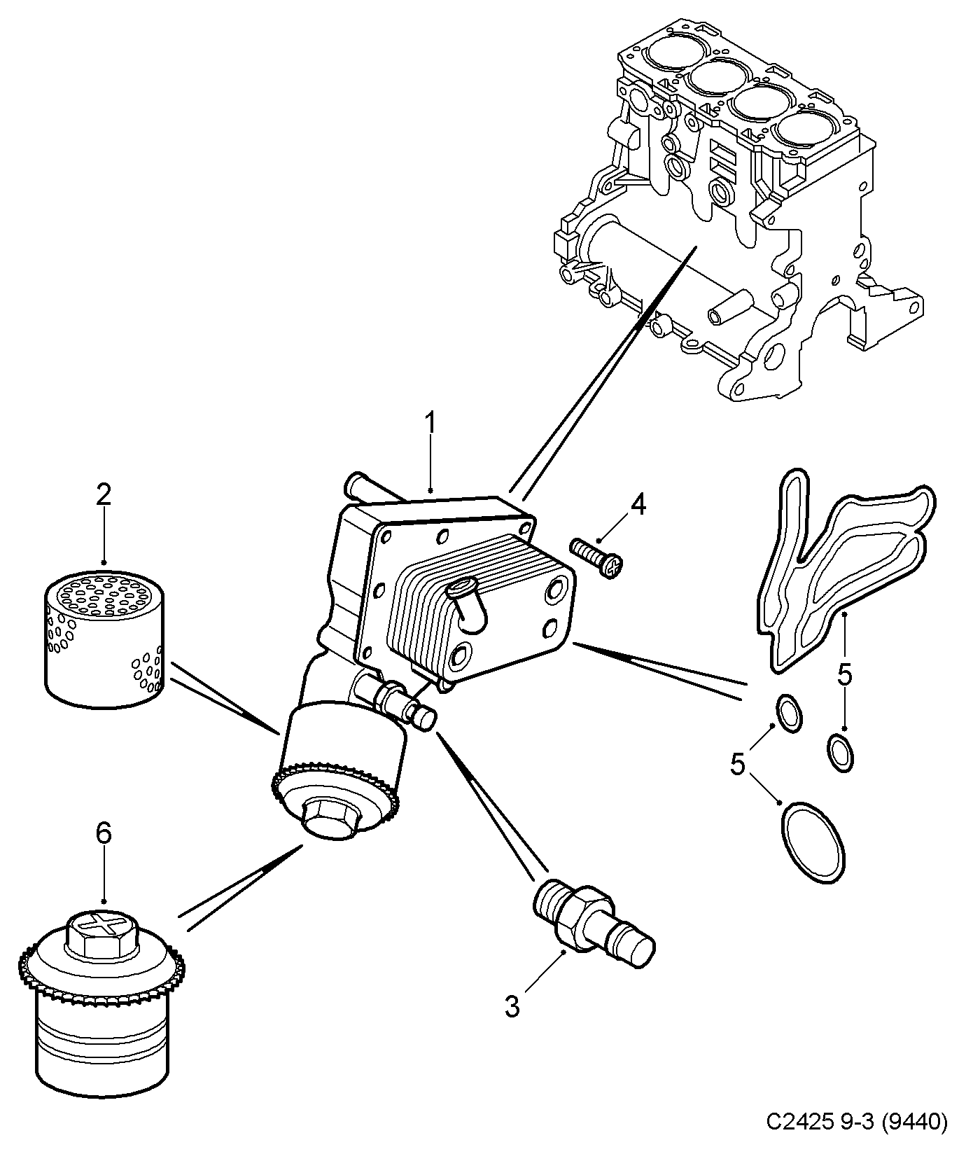 Opel 93177490 - Devējs, Eļļas spiediens ps1.lv