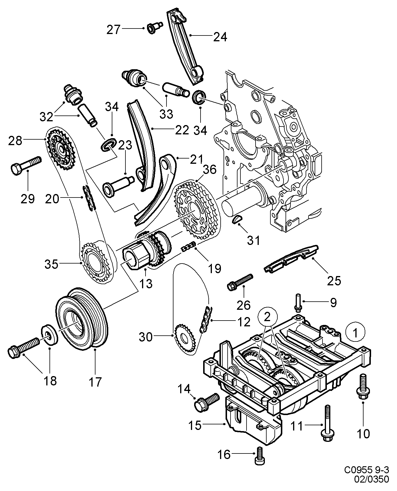 Opel 53 418 13 - Spriegotājs, Piedziņas ķēde ps1.lv