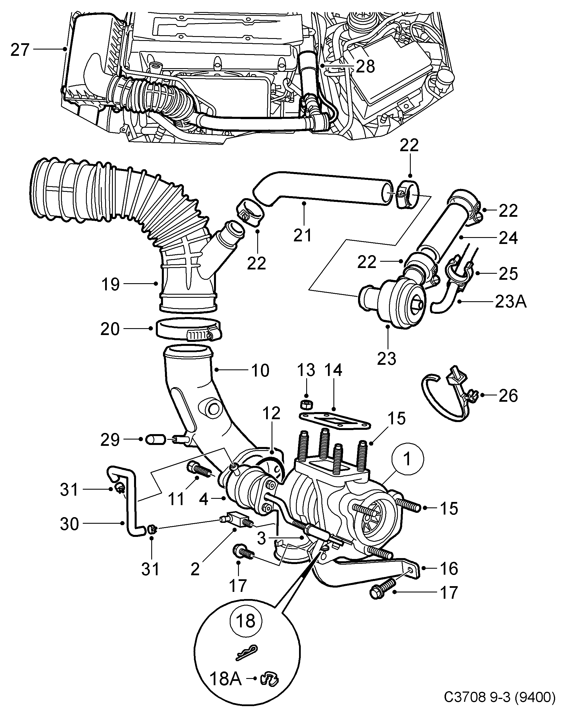 SAAB 9146010* - Kompresors, Turbopūte ps1.lv