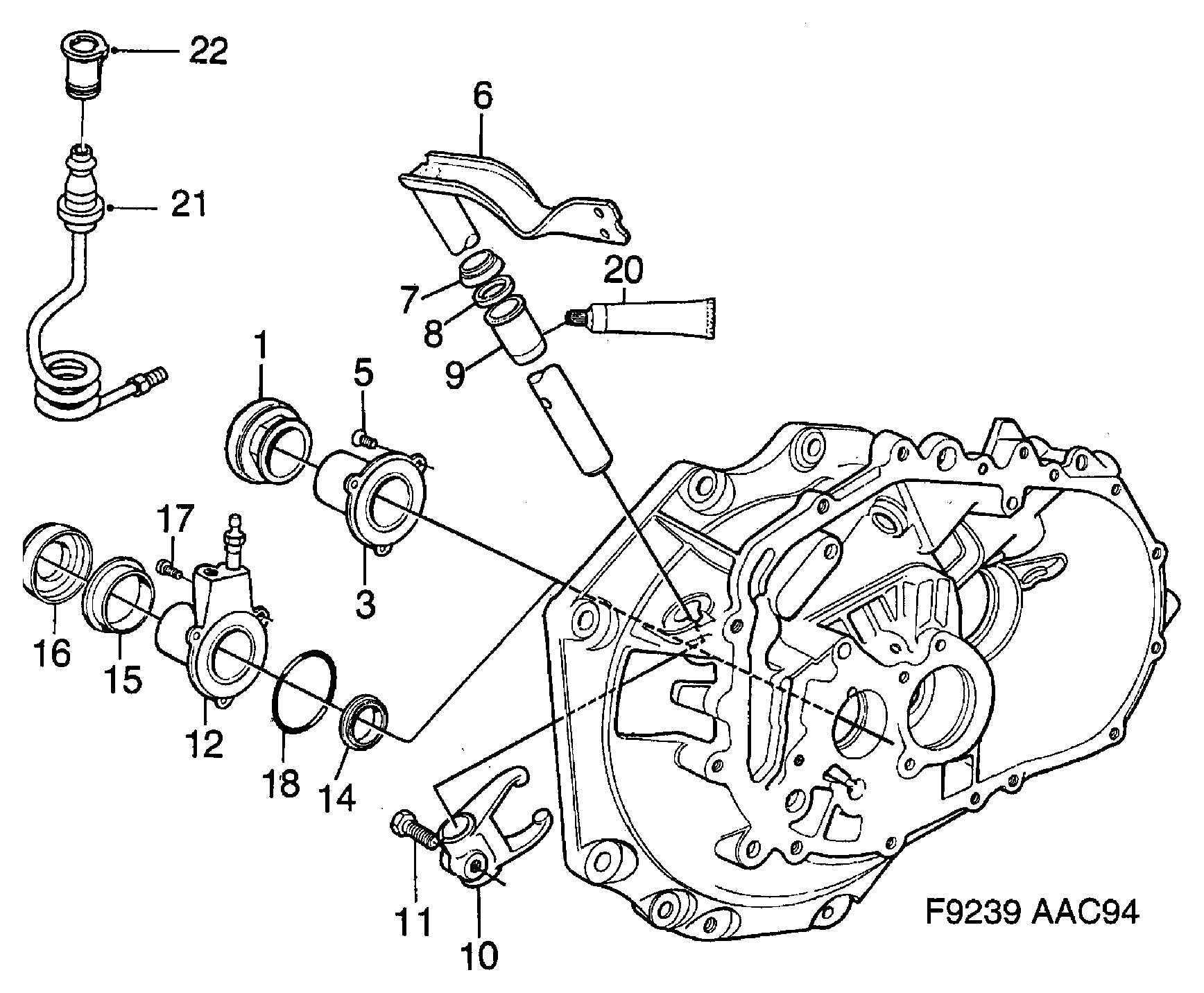 SAAB 87 32 232 - Izspiedējgultnis ps1.lv