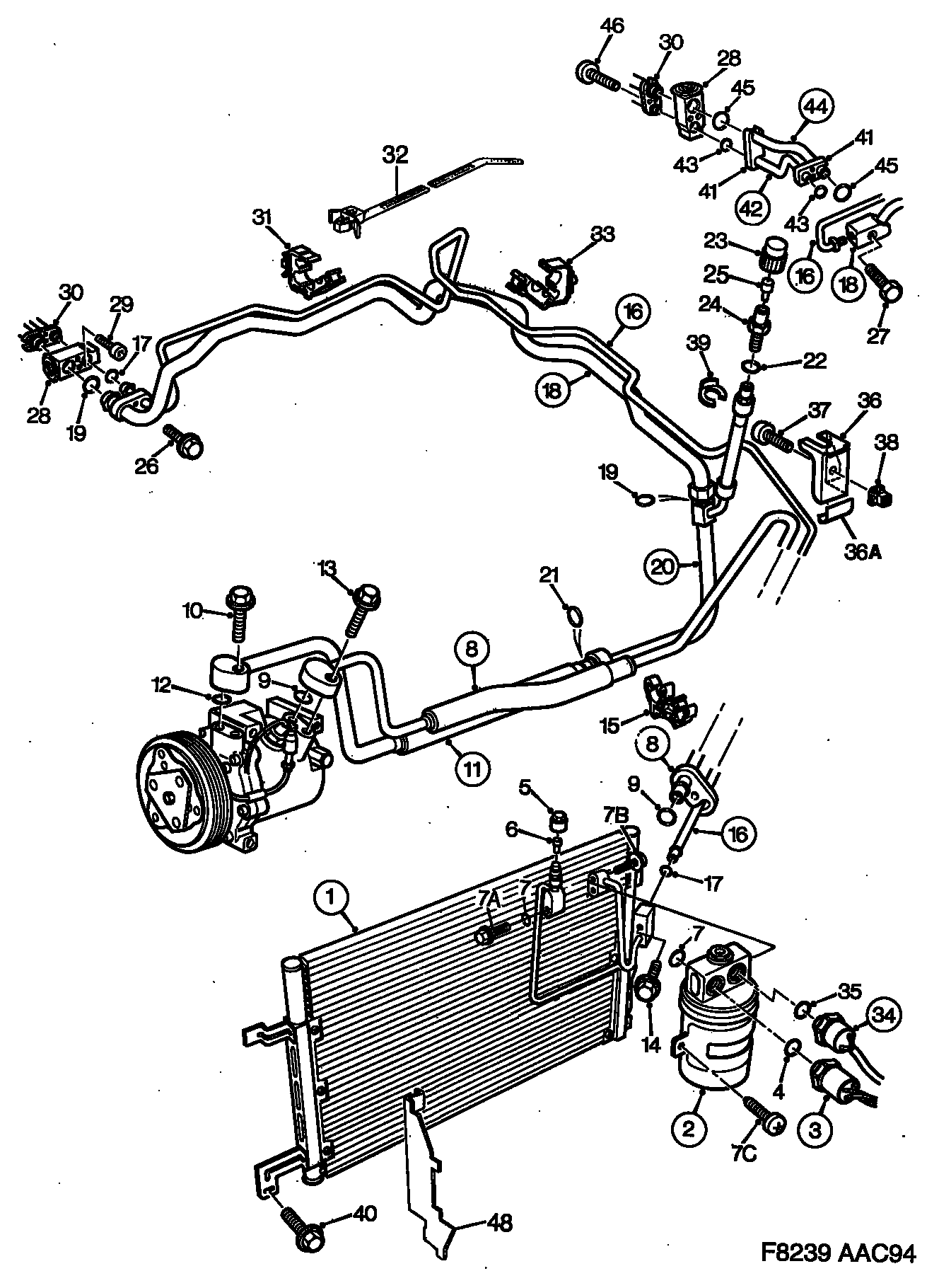 Opel 5045166 - Izplešanās vārsts, Gaisa kond. sistēma ps1.lv