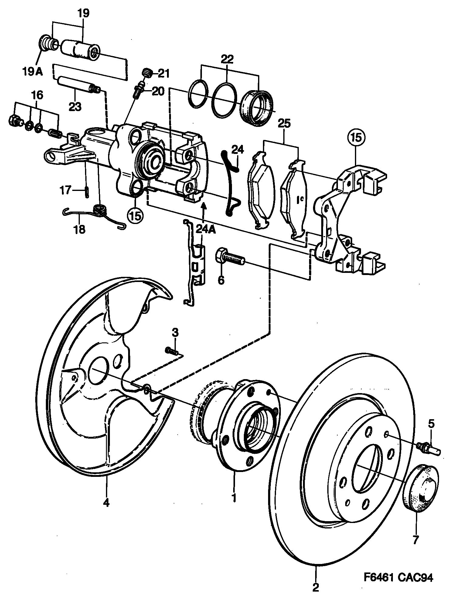 Chevrolet 50 55 967 - Bremžu uzliku kompl., Disku bremzes ps1.lv