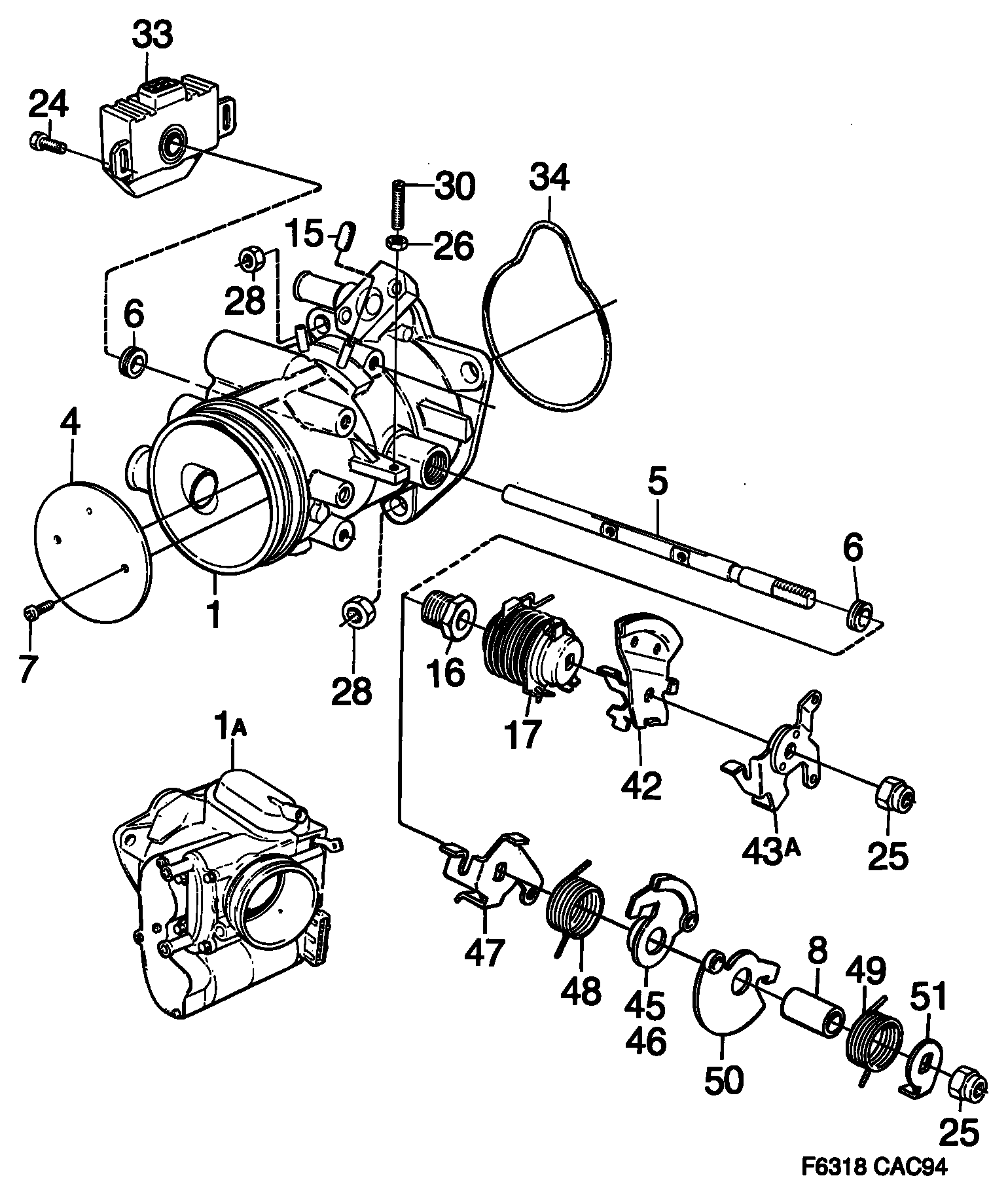 FIAT 4661062 - Devējs, Droseļvārsta stāvoklis ps1.lv