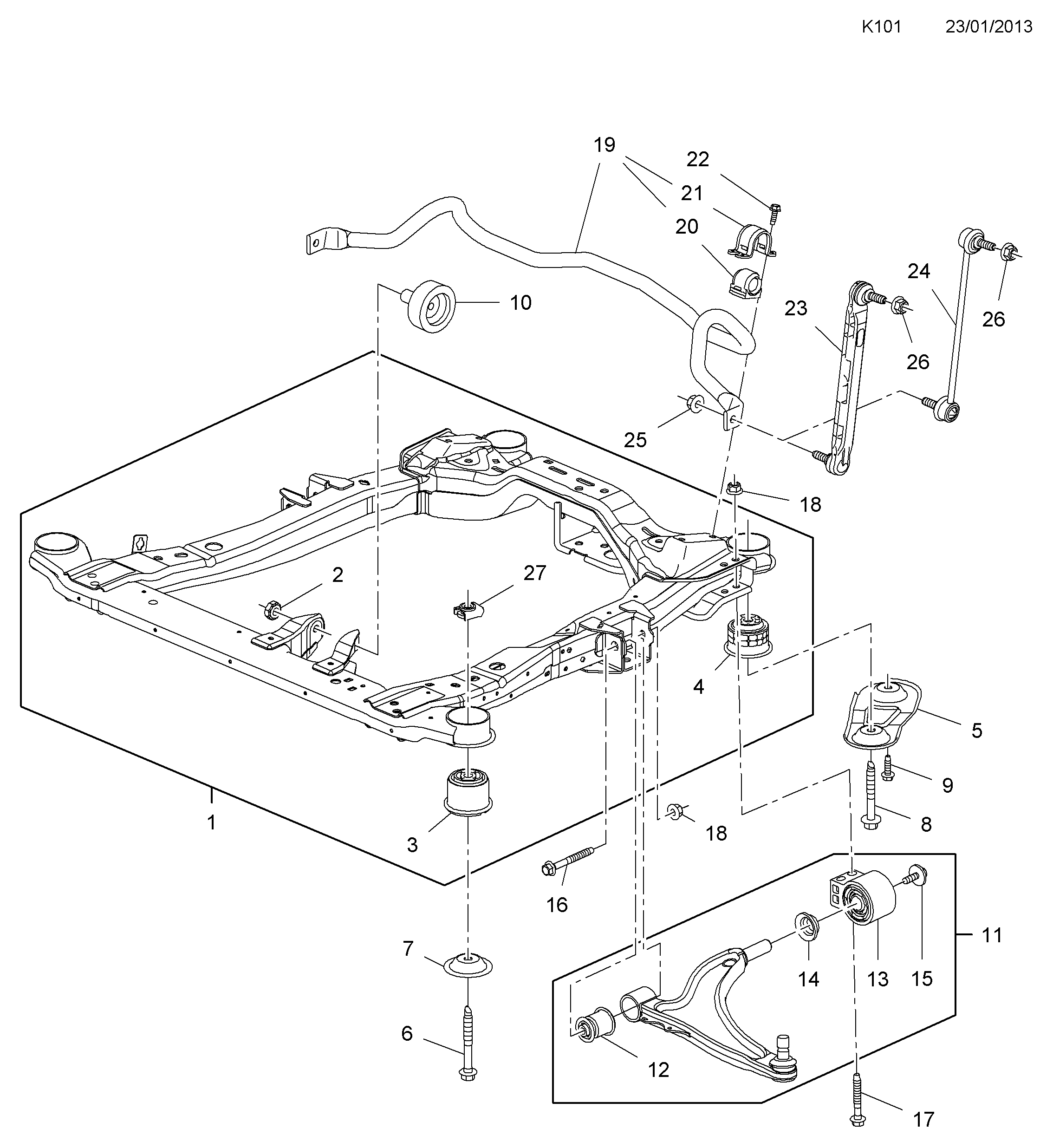 Chevrolet 350617 - Stiepnis / Atsaite, Stabilizators ps1.lv