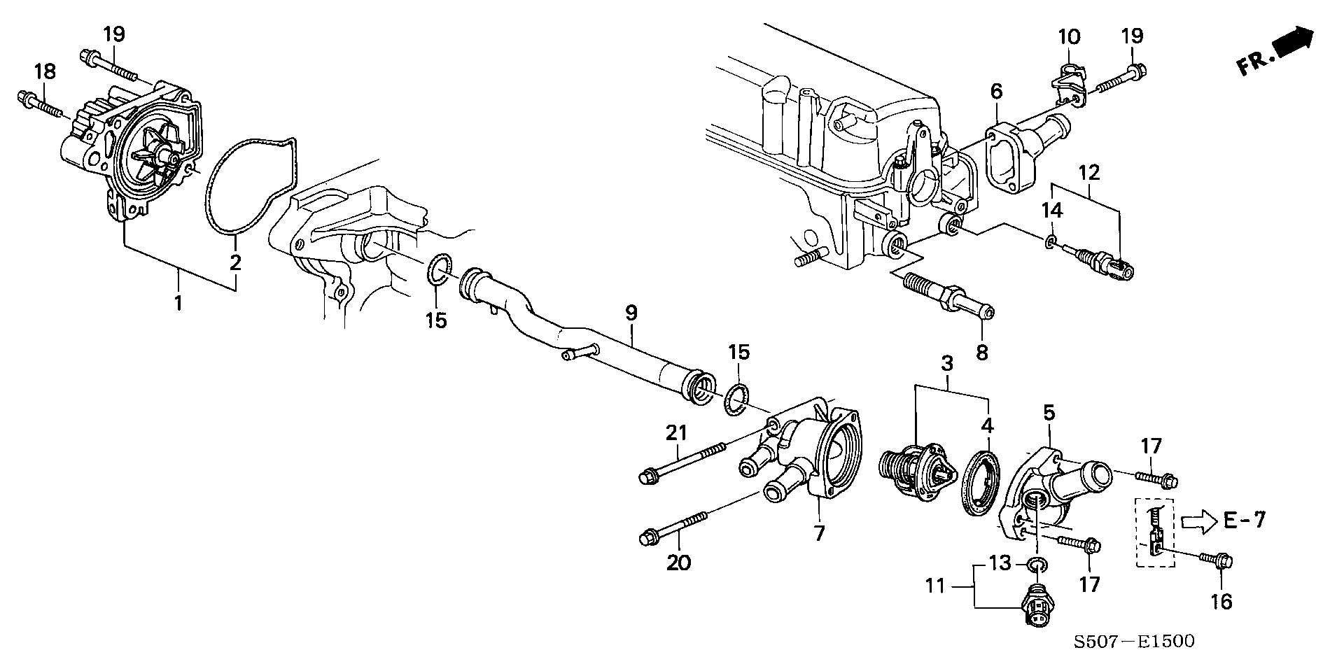 Honda 37870P7A005 - Devējs, Dzesēšanas šķidruma temperatūra ps1.lv