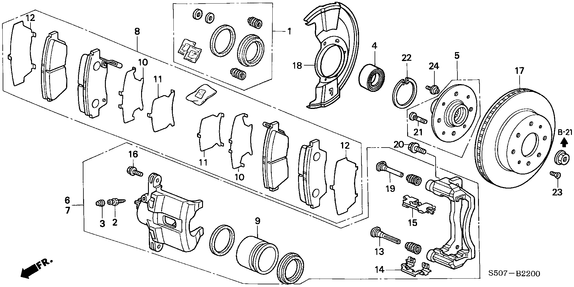 Honda 45251-S50-G00 - Bremžu diski ps1.lv