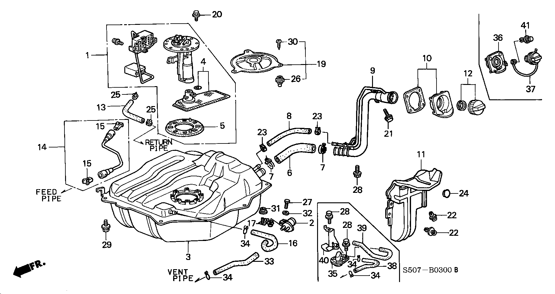 Honda 17670SM1A03 - Vāciņš, Degvielas tvertne ps1.lv