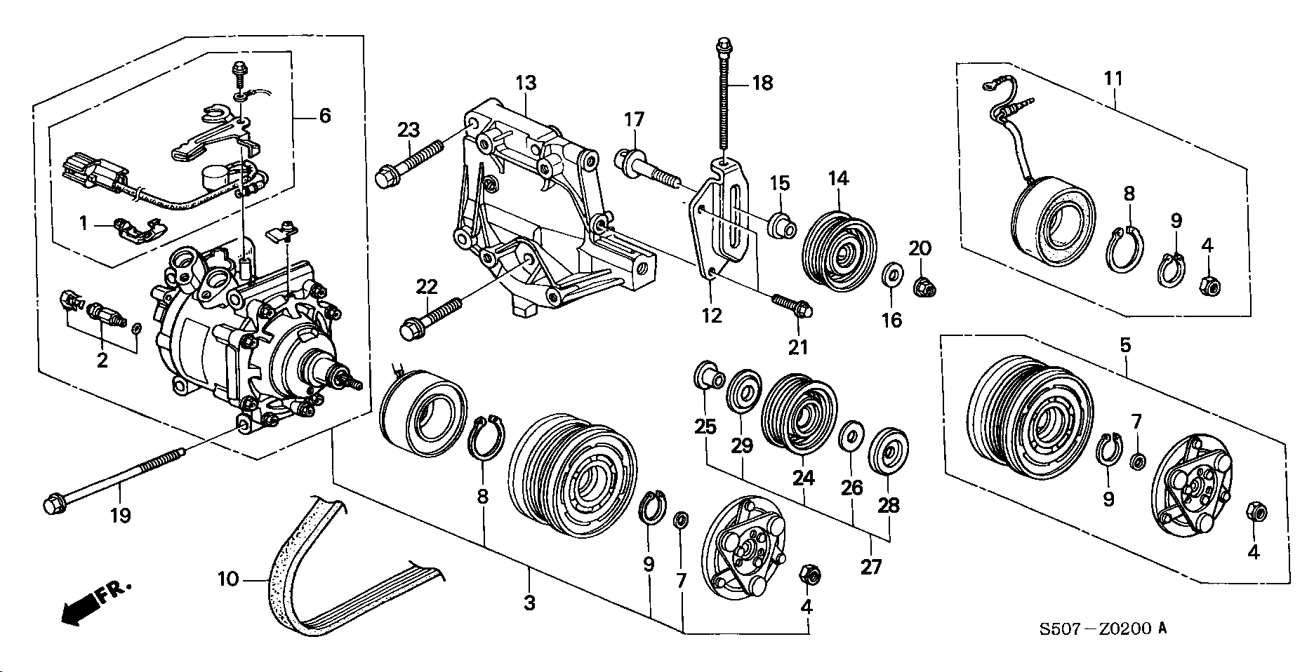 Honda 38920-PEC-003 - Ķīļrievu siksna ps1.lv