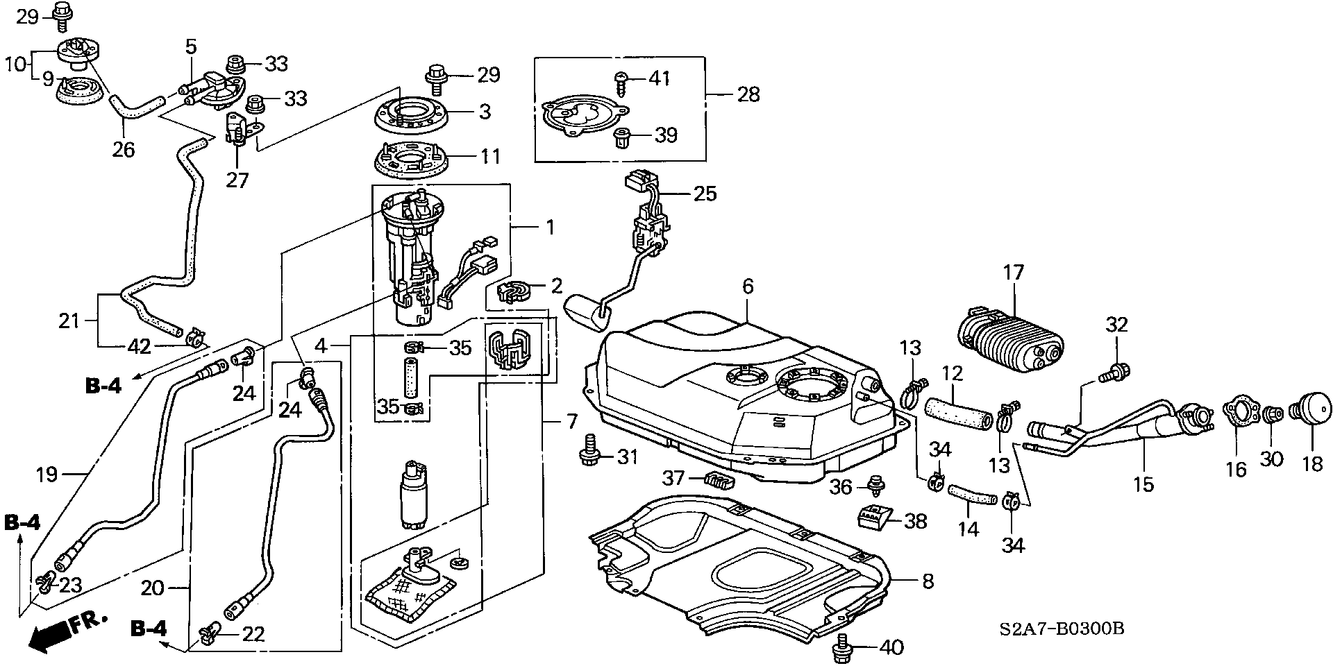 Honda 17040-S2A-930 - Degvielas sūknis ps1.lv