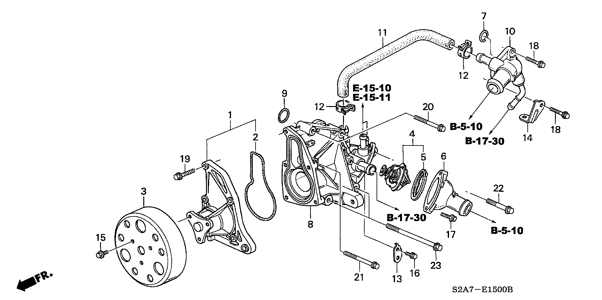 Honda 19301-PR7-305 - Termostats, Dzesēšanas šķidrums ps1.lv