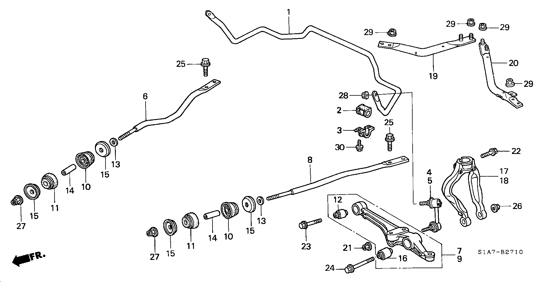 HONDA (GAC) 51320-S84-A01 - Stiepnis / Atsaite, Stabilizators ps1.lv