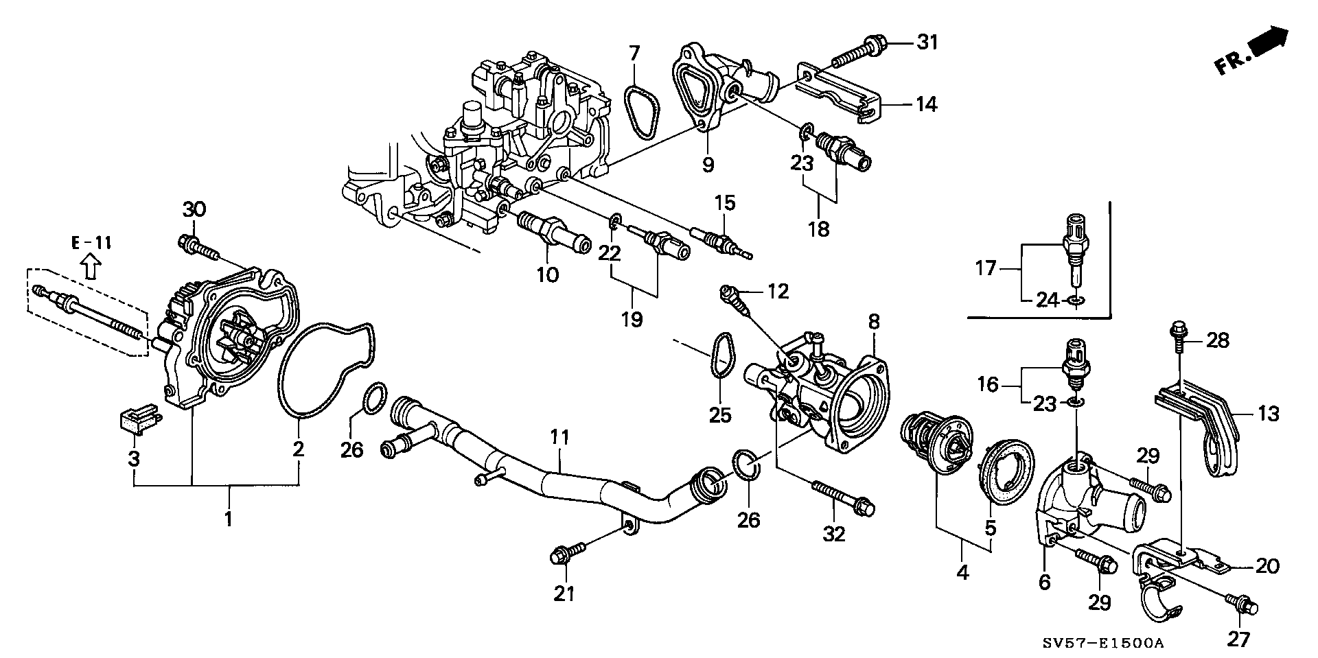 DAEWOO 19200P0BA01 - Ūdenssūknis ps1.lv