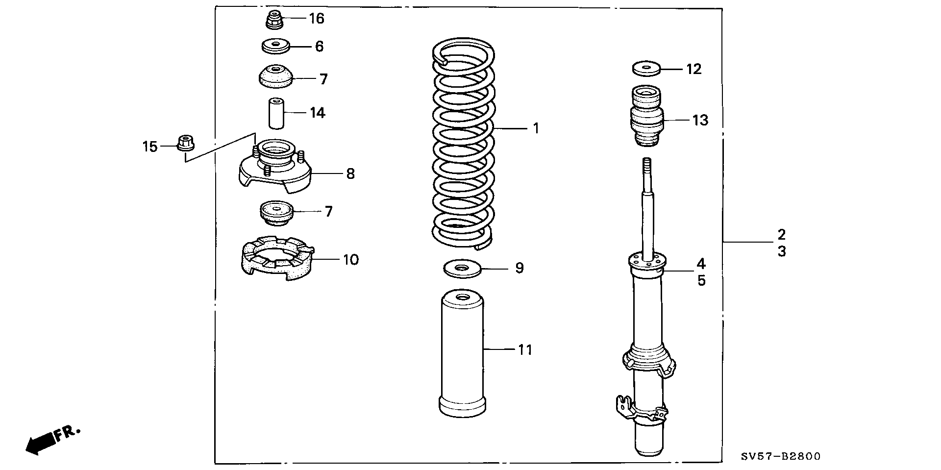 Honda 51722-SL4-003 - Putekļu aizsargkomplekts, Amortizators ps1.lv