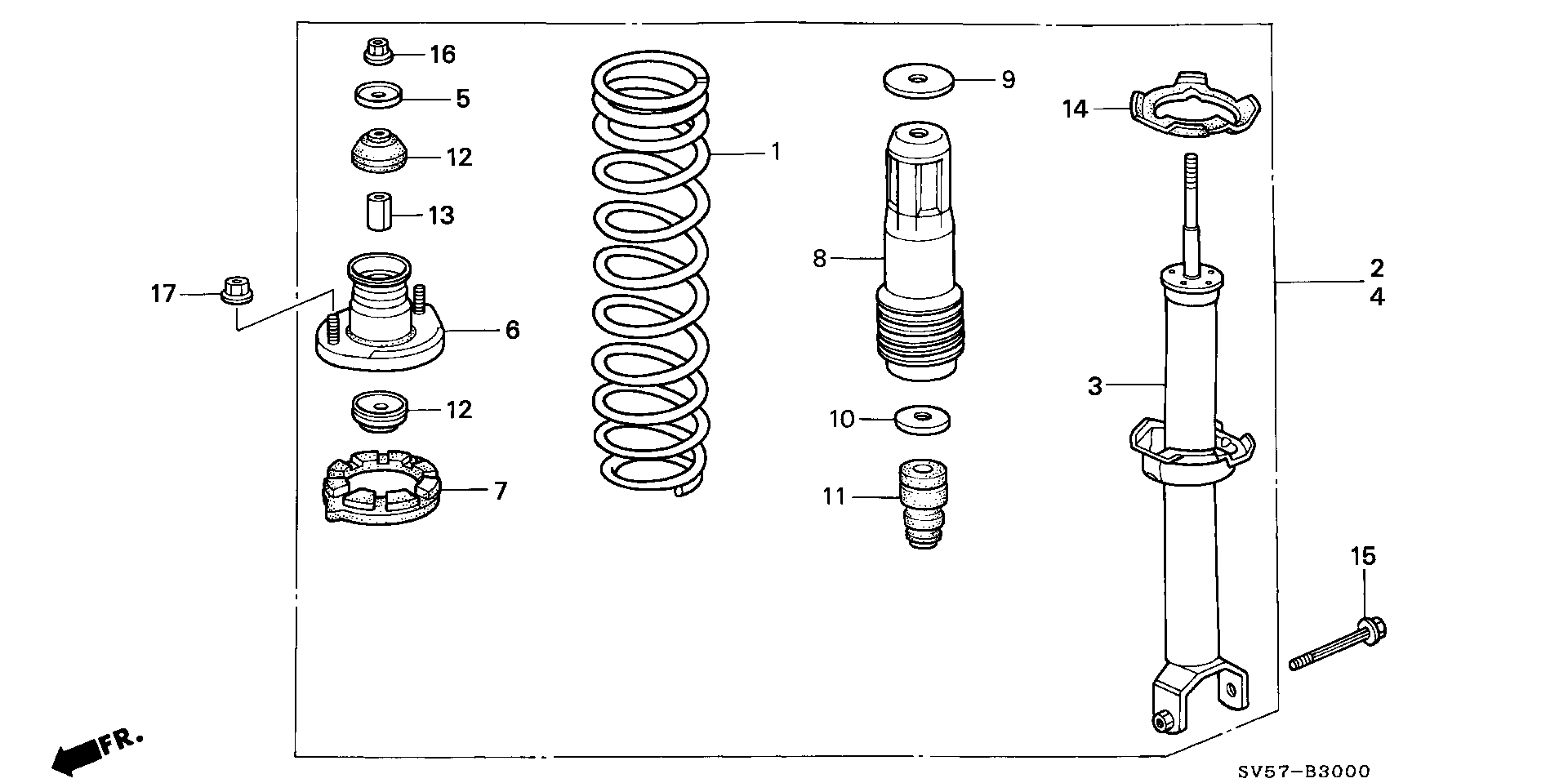 Honda 52611-SV5-G02 - Amortizators ps1.lv