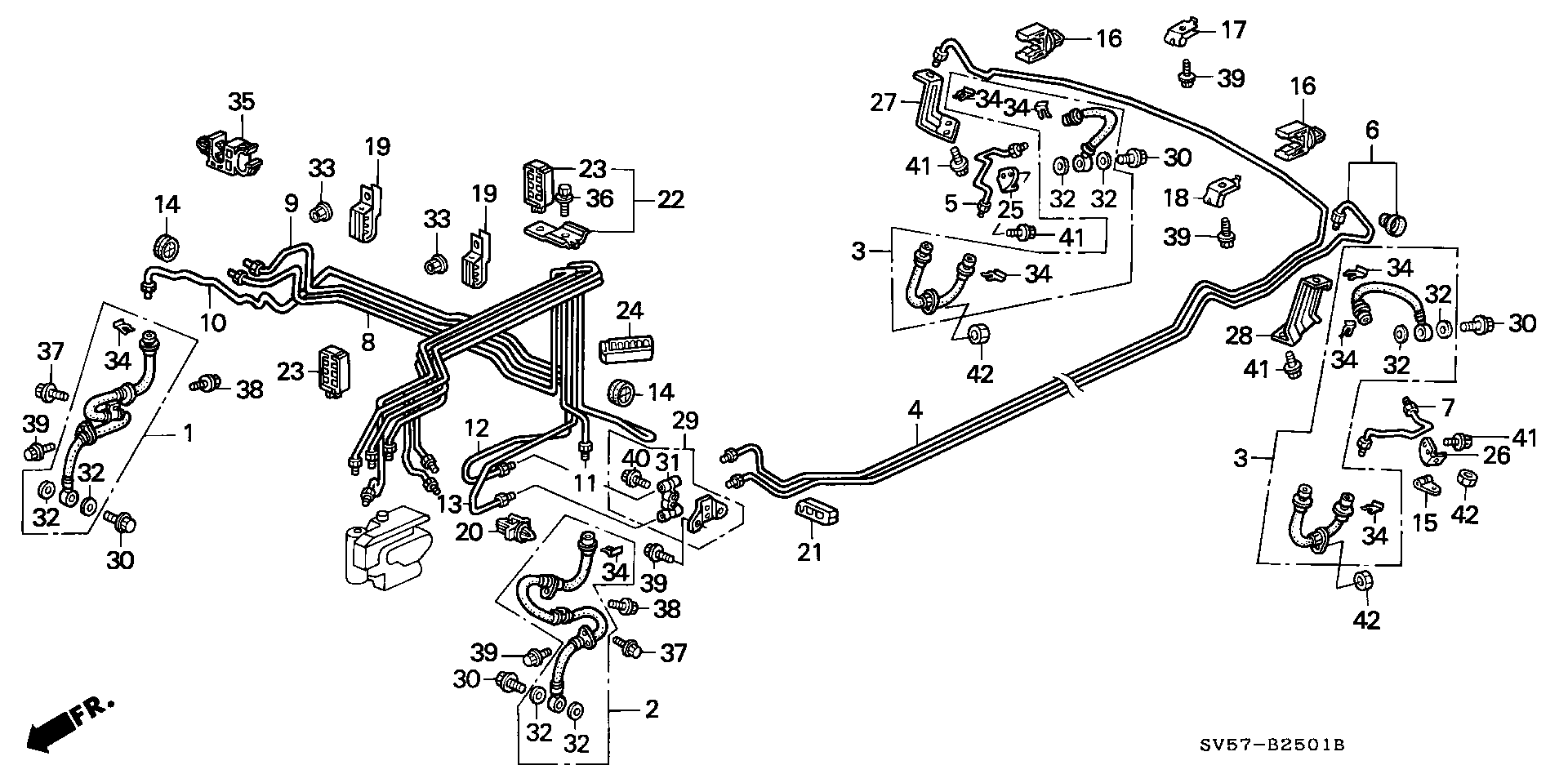 Honda 01465-SV4-000 - Bremžu šļūtene ps1.lv