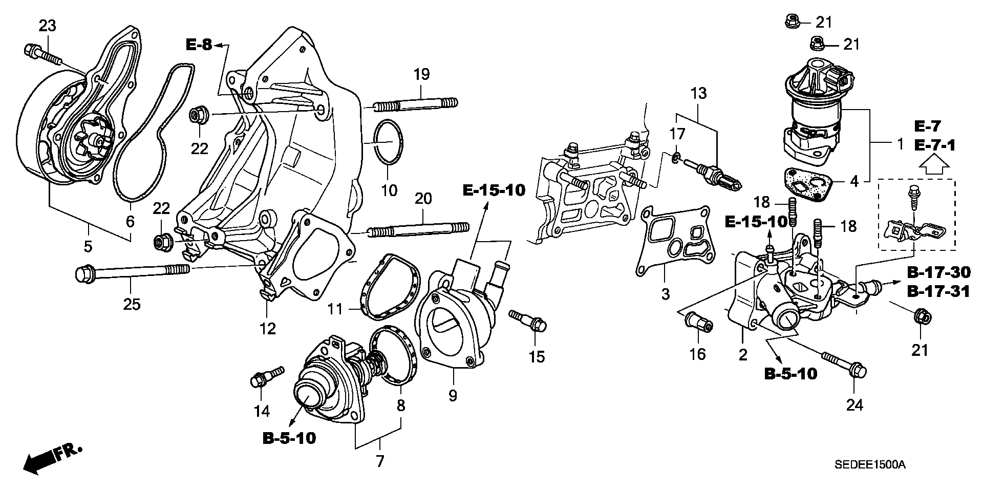 ACURA 19301-RAF-003 - Termostats, Dzesēšanas šķidrums ps1.lv