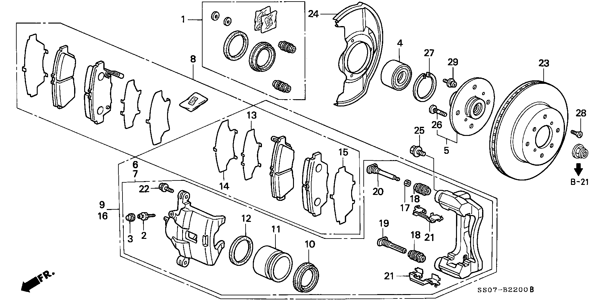 Honda 44300SS0014 - Riteņa rumbas gultņa komplekts ps1.lv