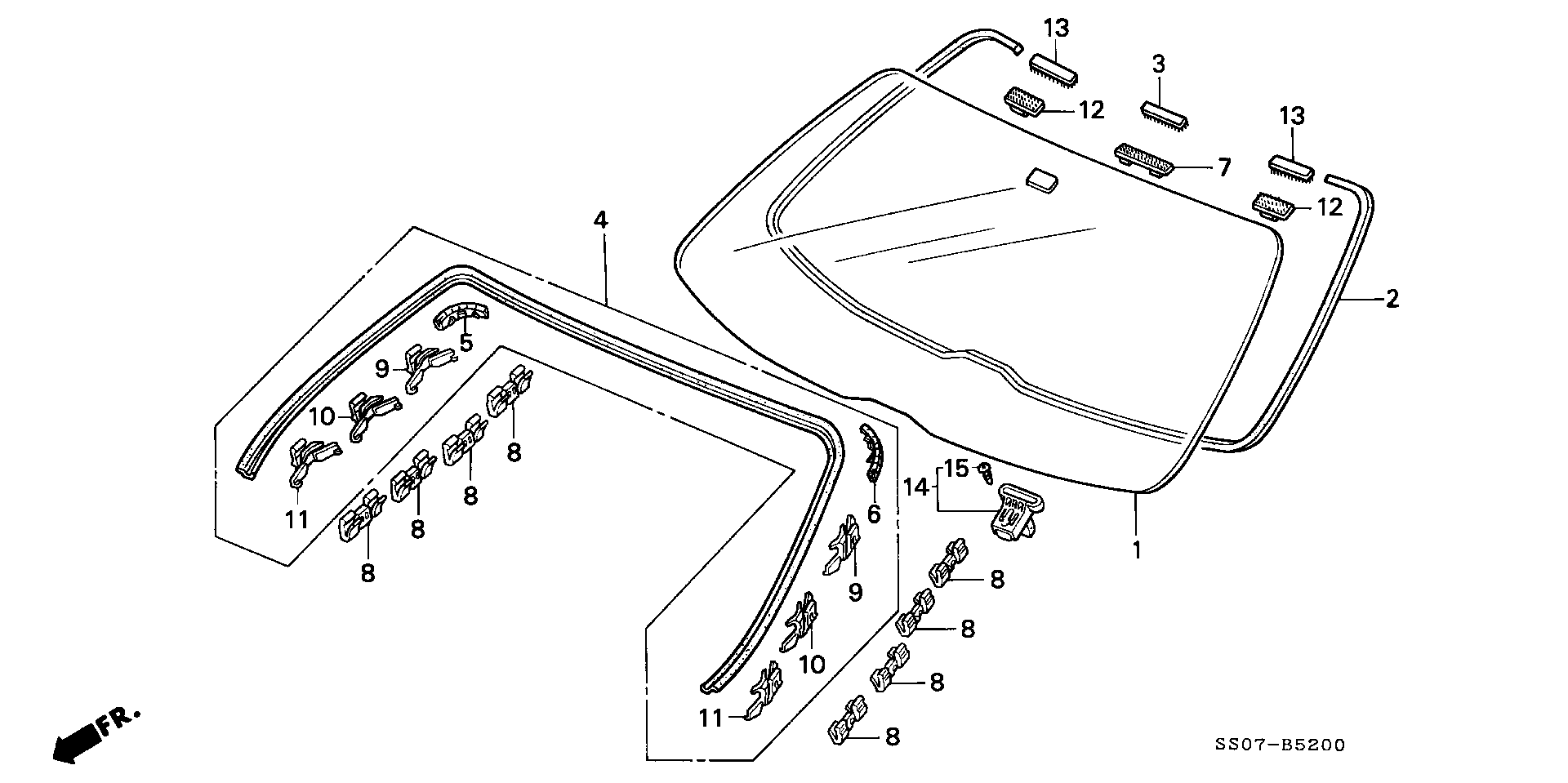 Honda 73155SS0004 - Kniede ps1.lv