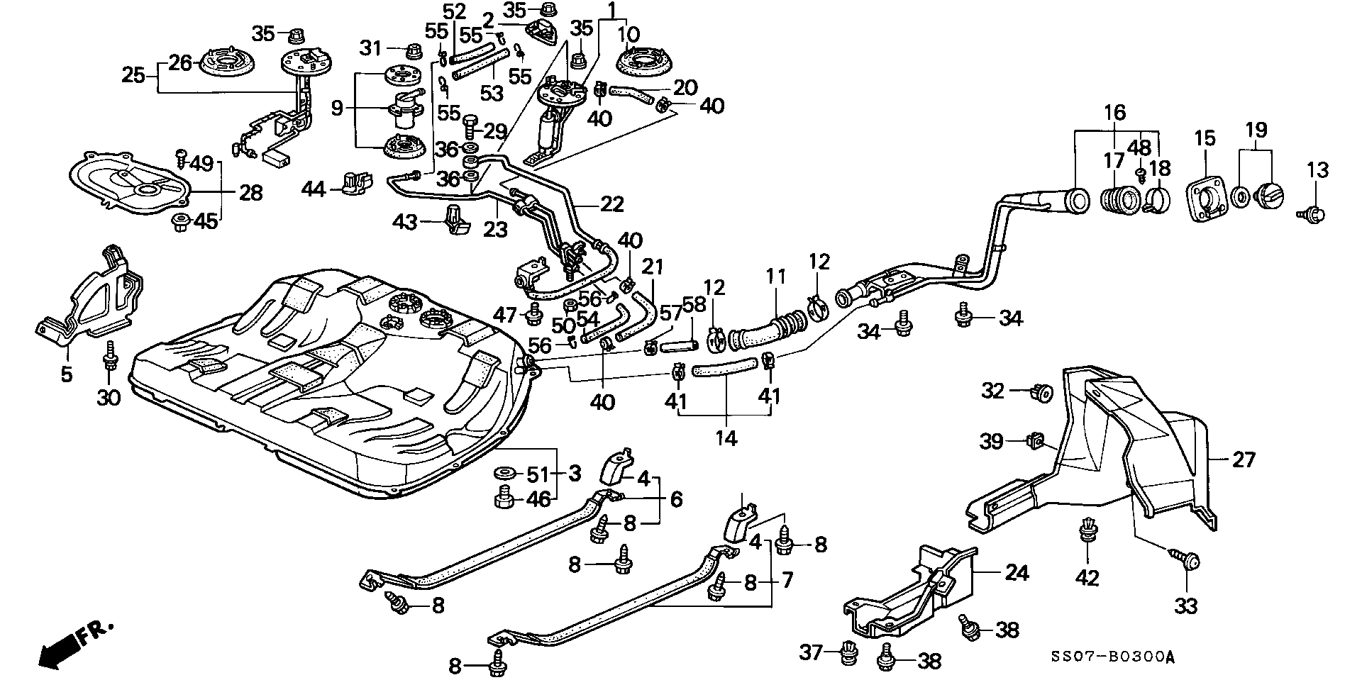 ACURA 17040-SS0-A30 - Degvielas sūknis ps1.lv