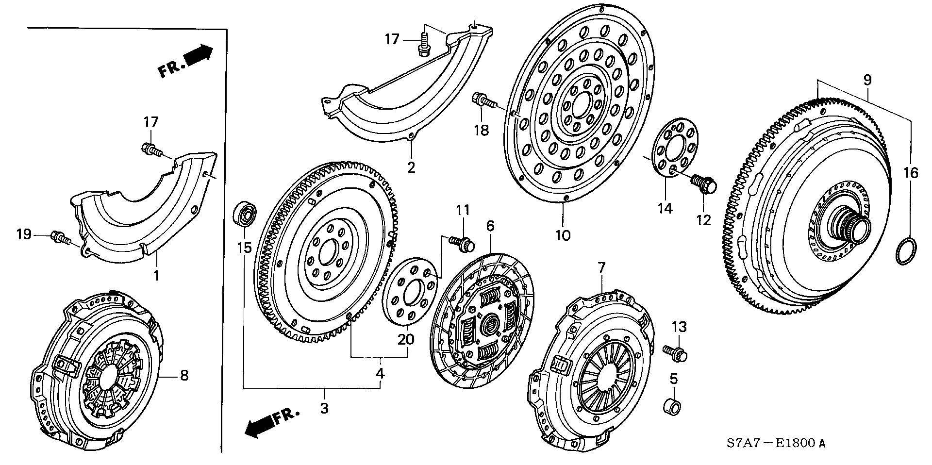 Honda 22200-PLR-023 - Sajūga disks ps1.lv