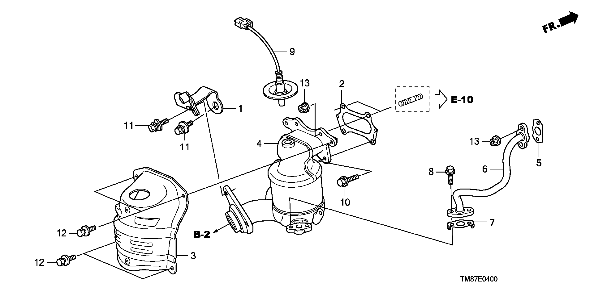 ACURA 18115RB0004 - Blīve, Izplūdes kolektors ps1.lv