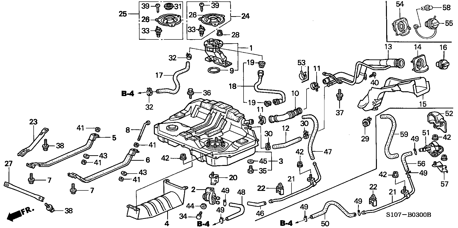 Honda 17040S10A01 - Degvielas sūknis ps1.lv