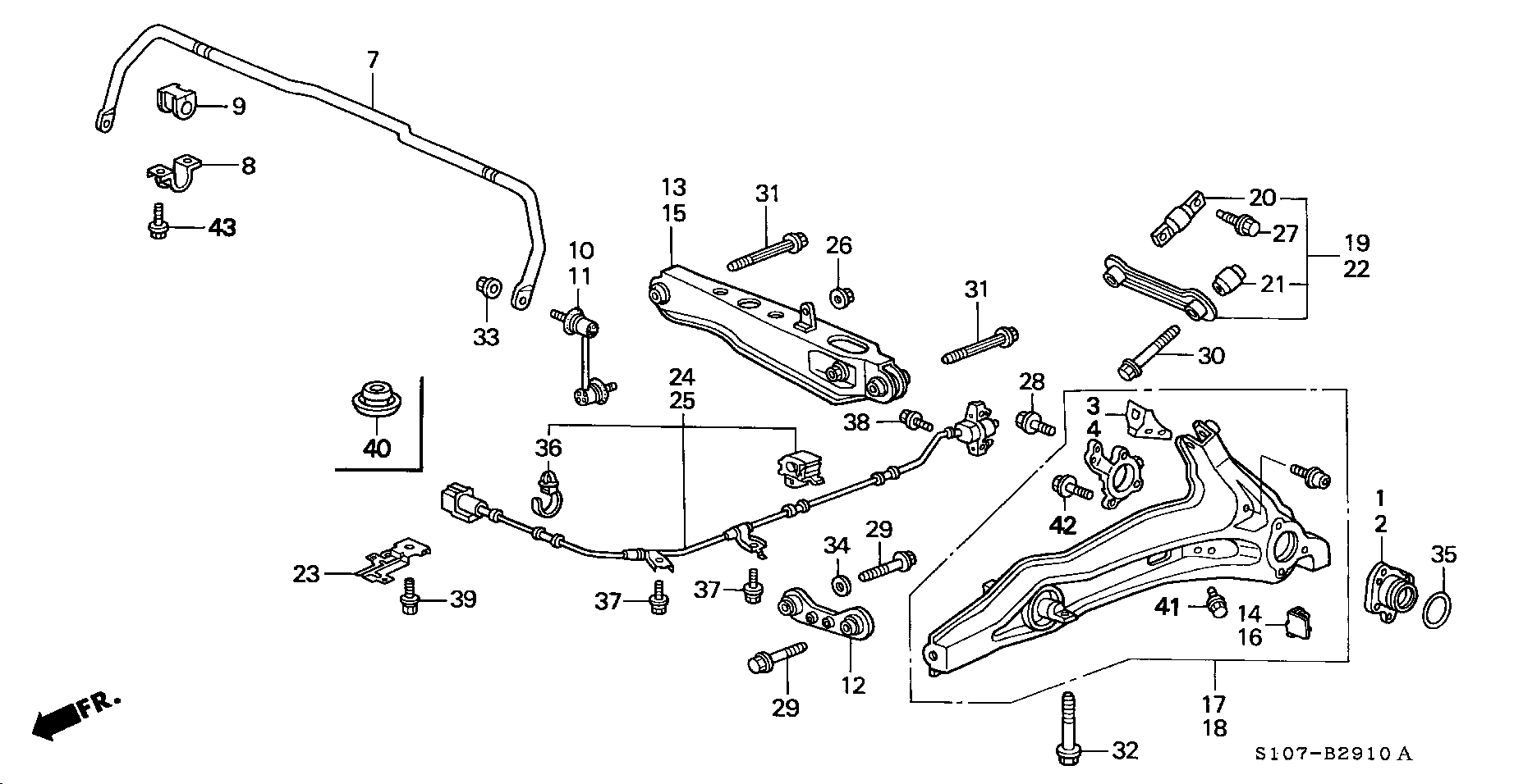 Honda 57470-S10-G01 - Devējs, Riteņu griešanās ātrums ps1.lv