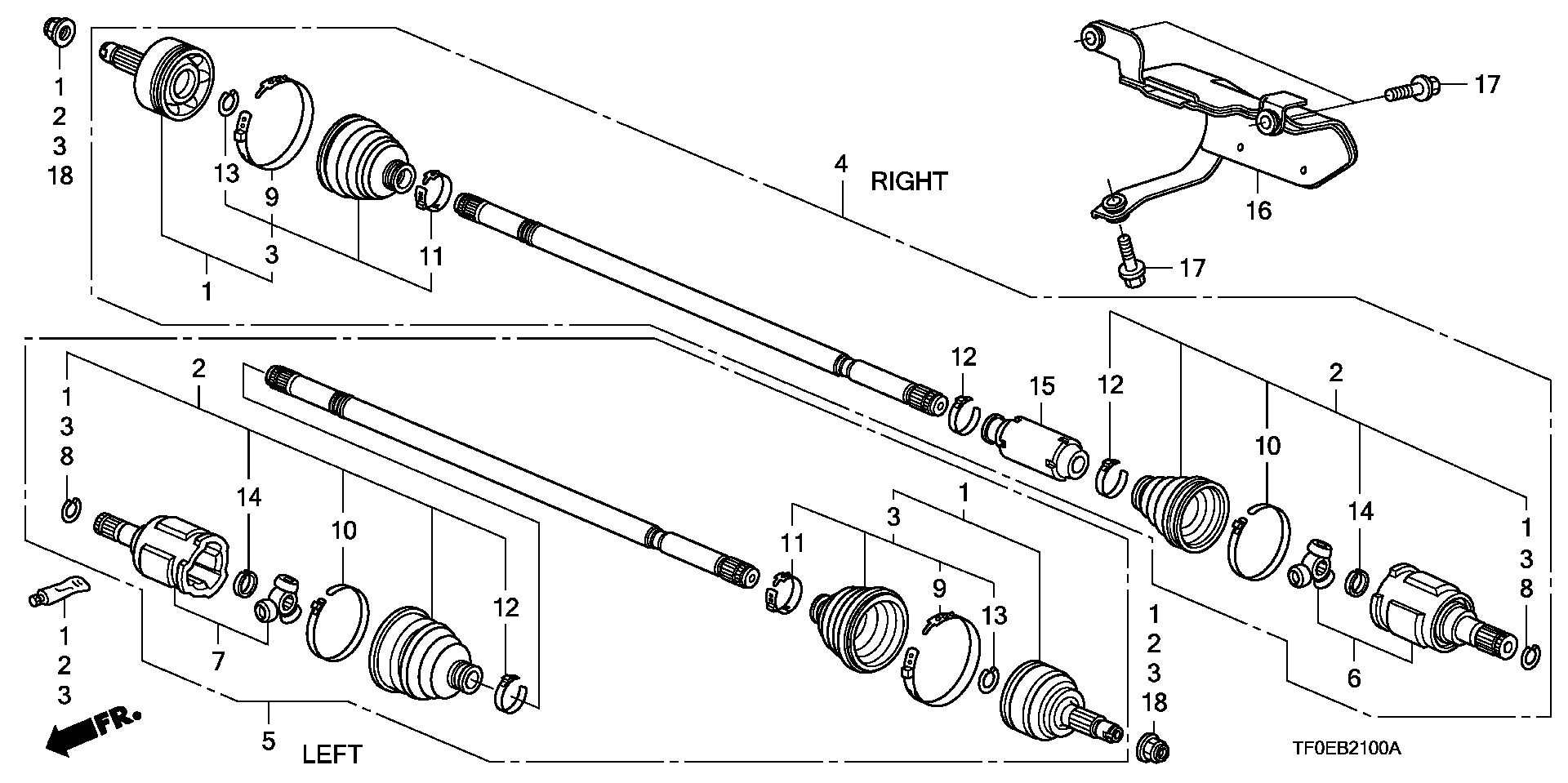 Honda 44018SENP01 - Putekļusargs, Piedziņas vārpsta ps1.lv