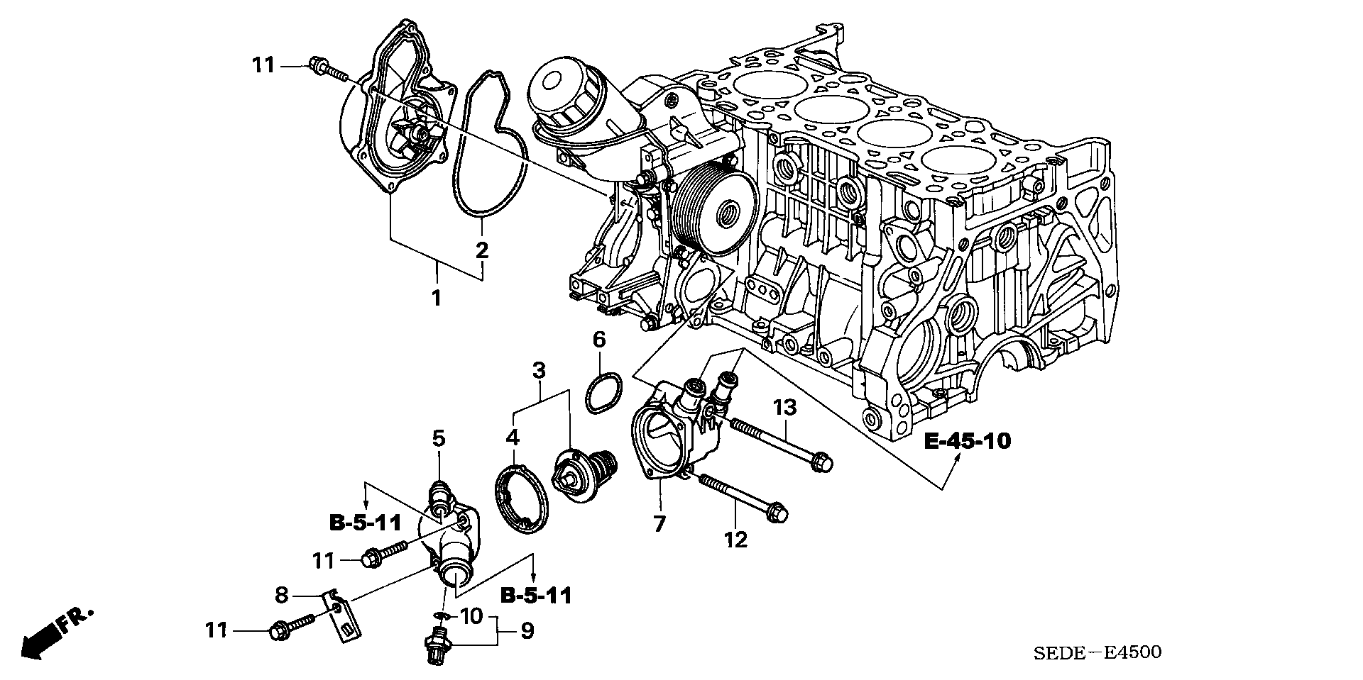 Honda 19305-RBD-E00 - Blīve, Termostats ps1.lv