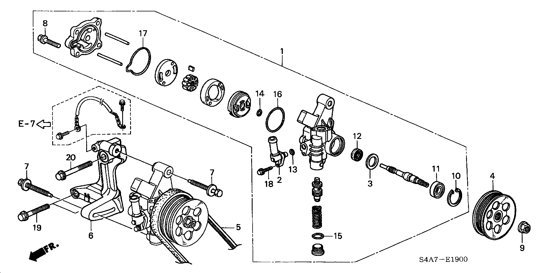 Honda 56110-PDF-E02 - Hidrosūknis, Stūres iekārta ps1.lv