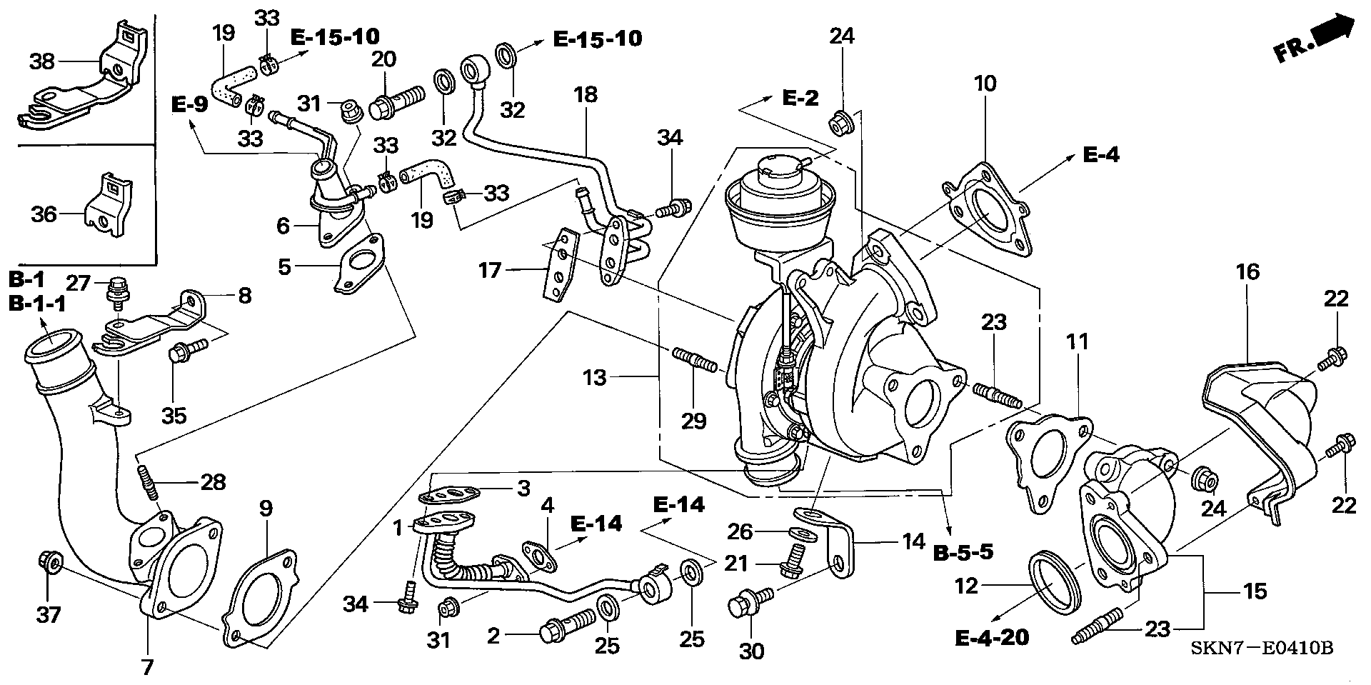 Honda 18900RMAE01 - Kompresors, Turbopūte ps1.lv