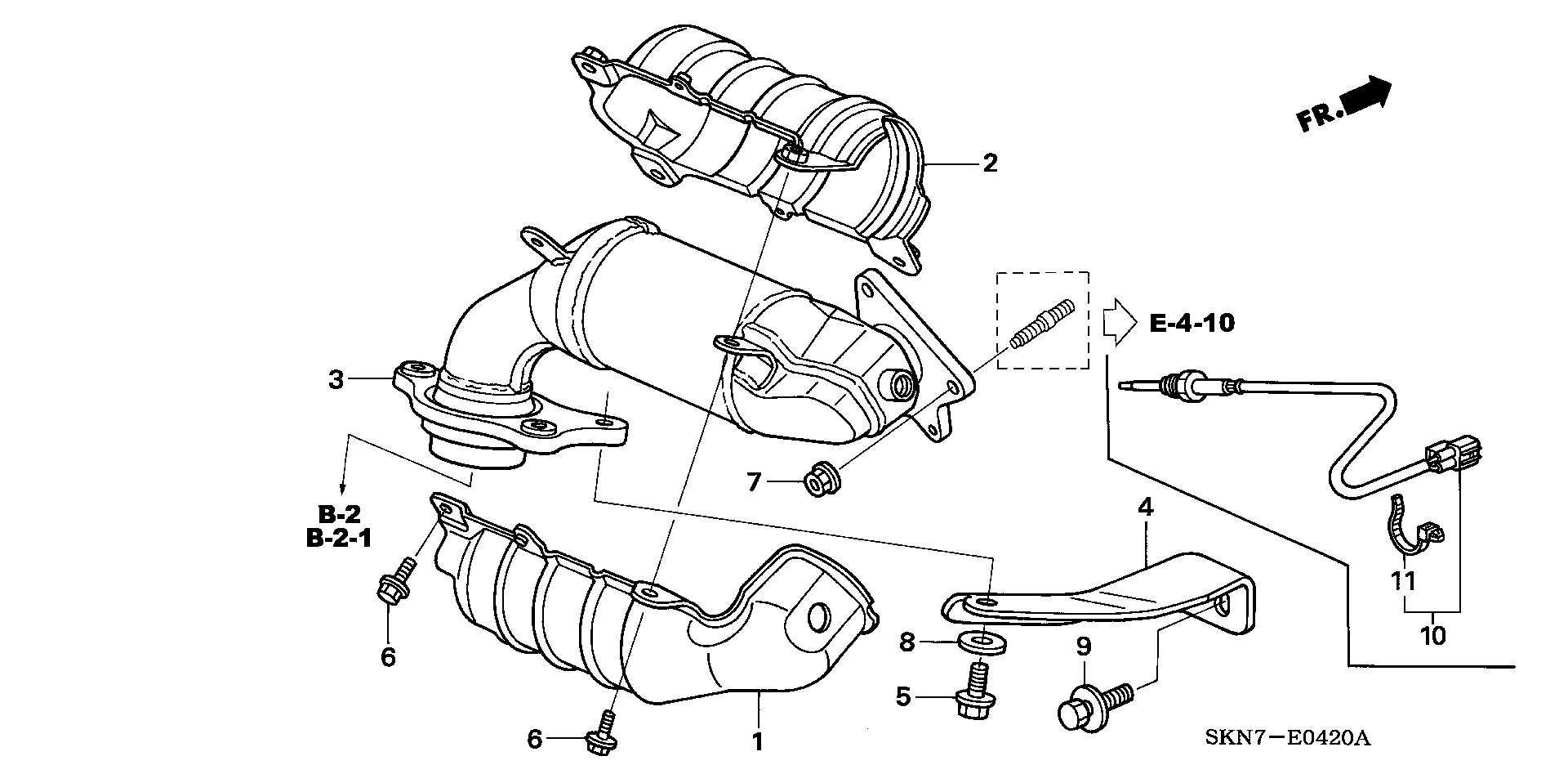 Honda 18190-RMA-E00 - Katalizators ps1.lv