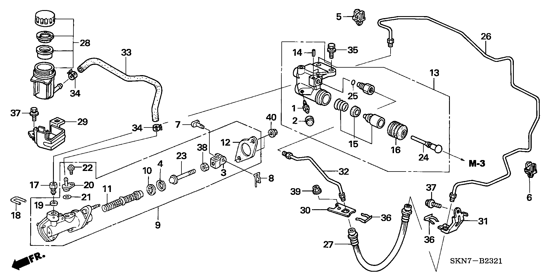 Honda 46920-S7A-013 - Galvenais cilindrs, Sajūgs ps1.lv