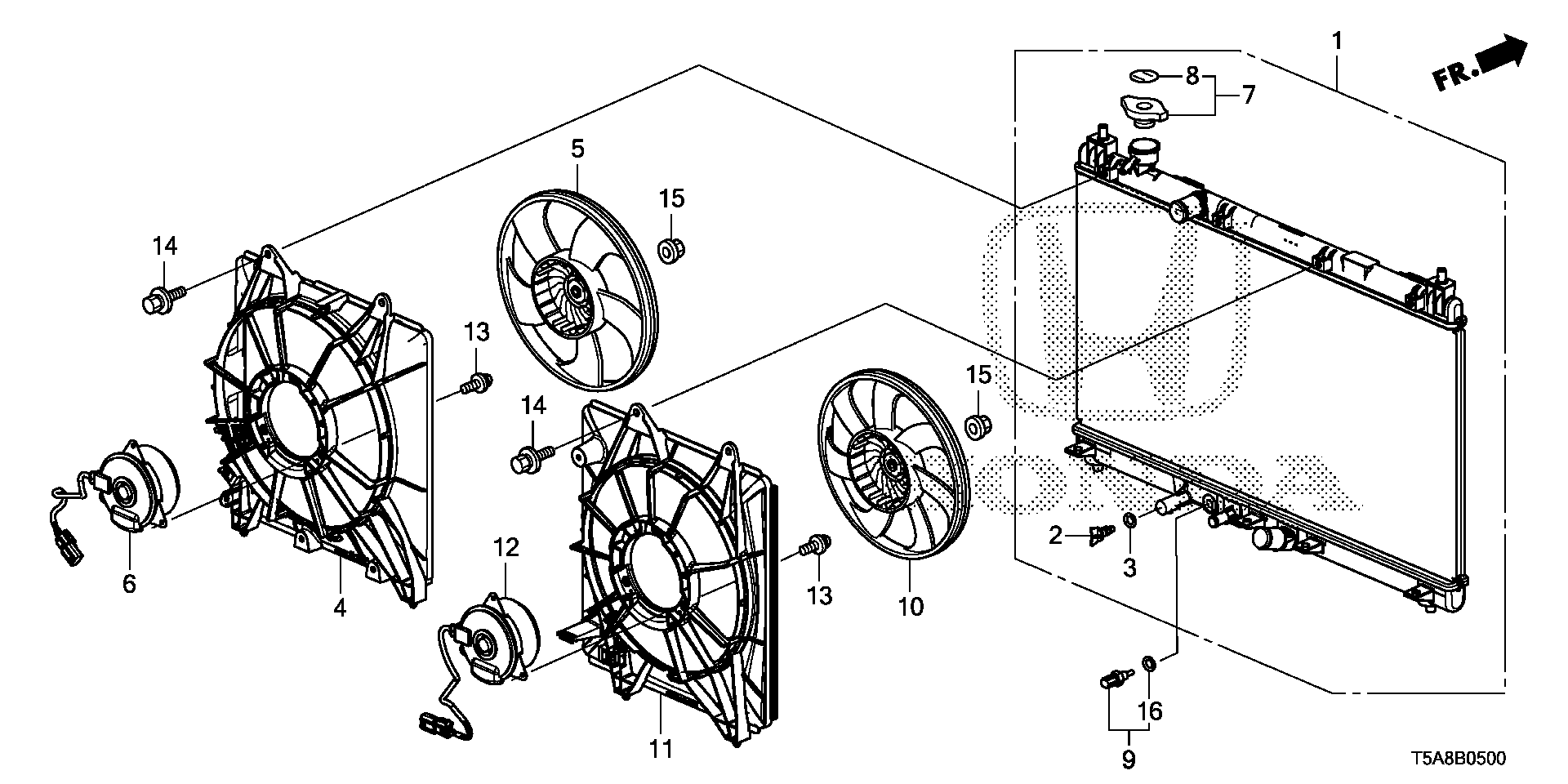 Honda 190105R1901 - Radiators, Motora dzesēšanas sistēma ps1.lv