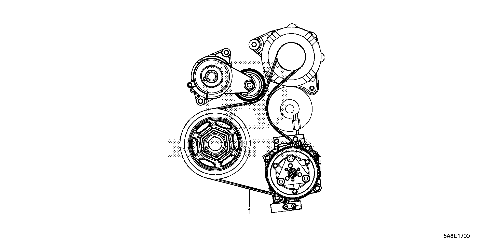 Honda 31110-5R0-003 - Ķīļrievu siksna ps1.lv