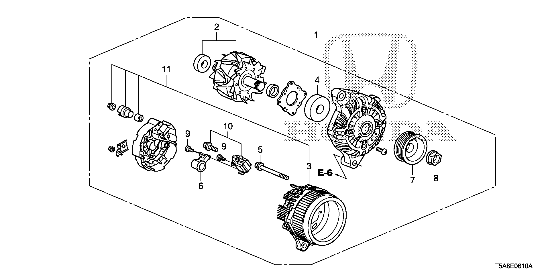 Honda 31142-P08-J02 - Ģenerators ps1.lv