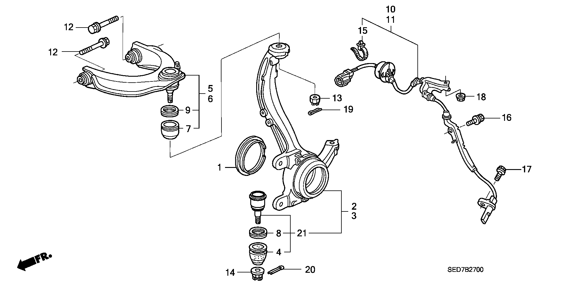 Honda 51215-SDA-A01 - Riteņa rumba ps1.lv