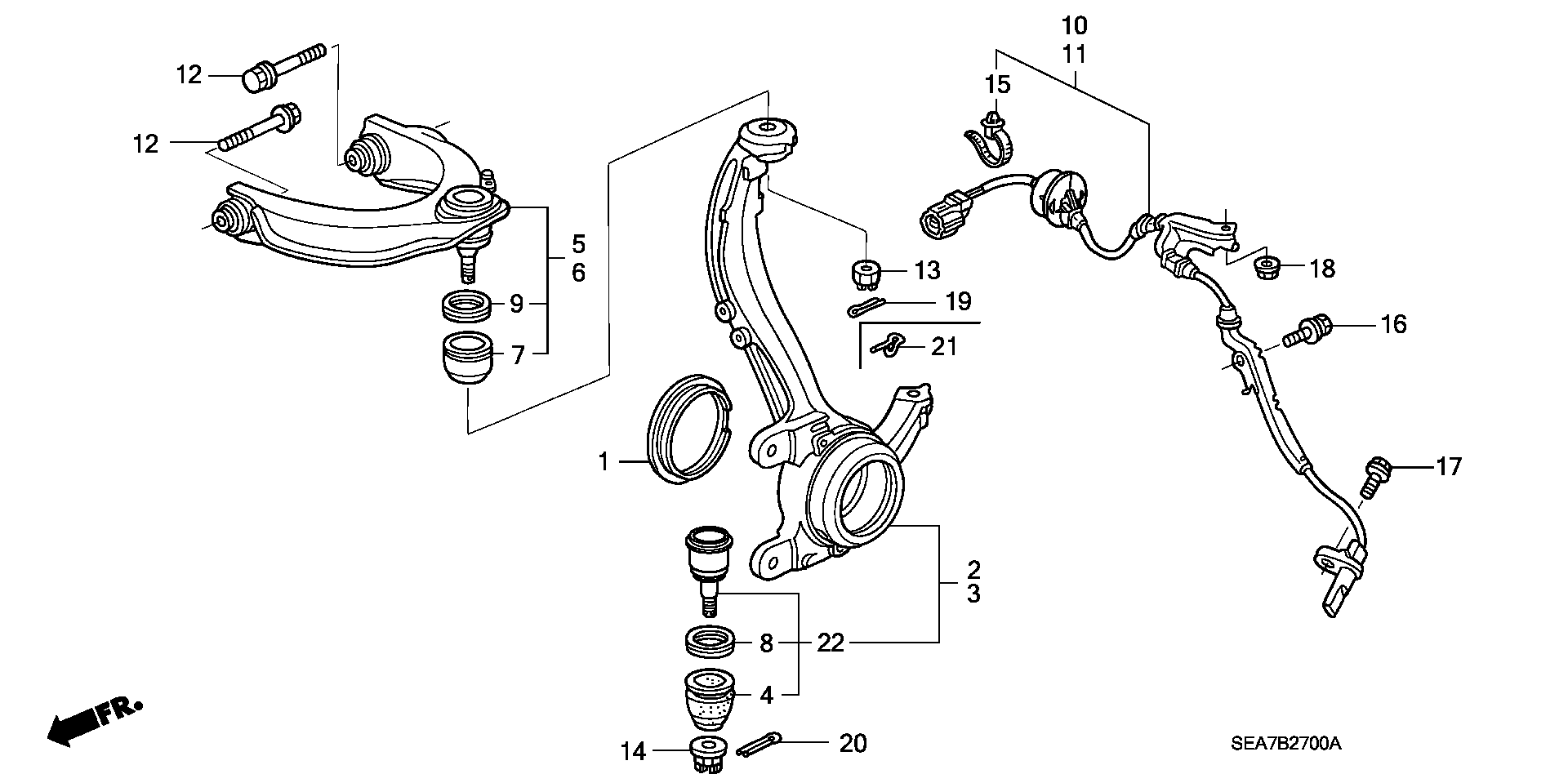 ACURA 57450-SDC-013 - Devējs, Riteņu griešanās ātrums ps1.lv