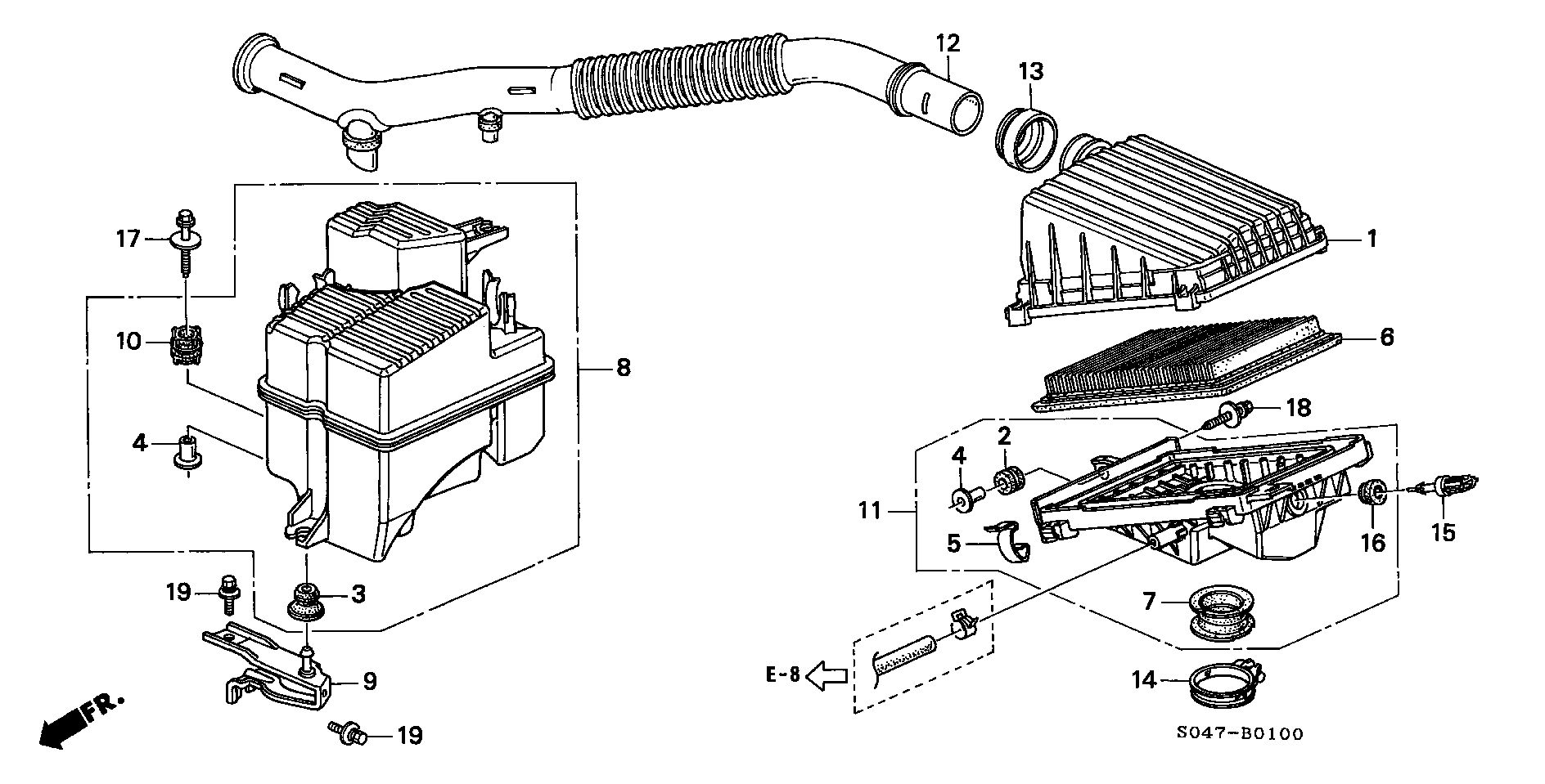 FORD 17220P2A005 - Gaisa filtrs ps1.lv