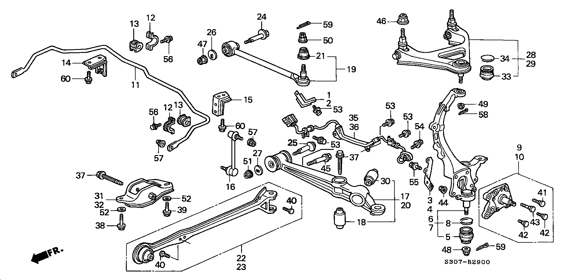 Honda 52360-S30-900 - Balst / Virzošais šarnīrs ps1.lv