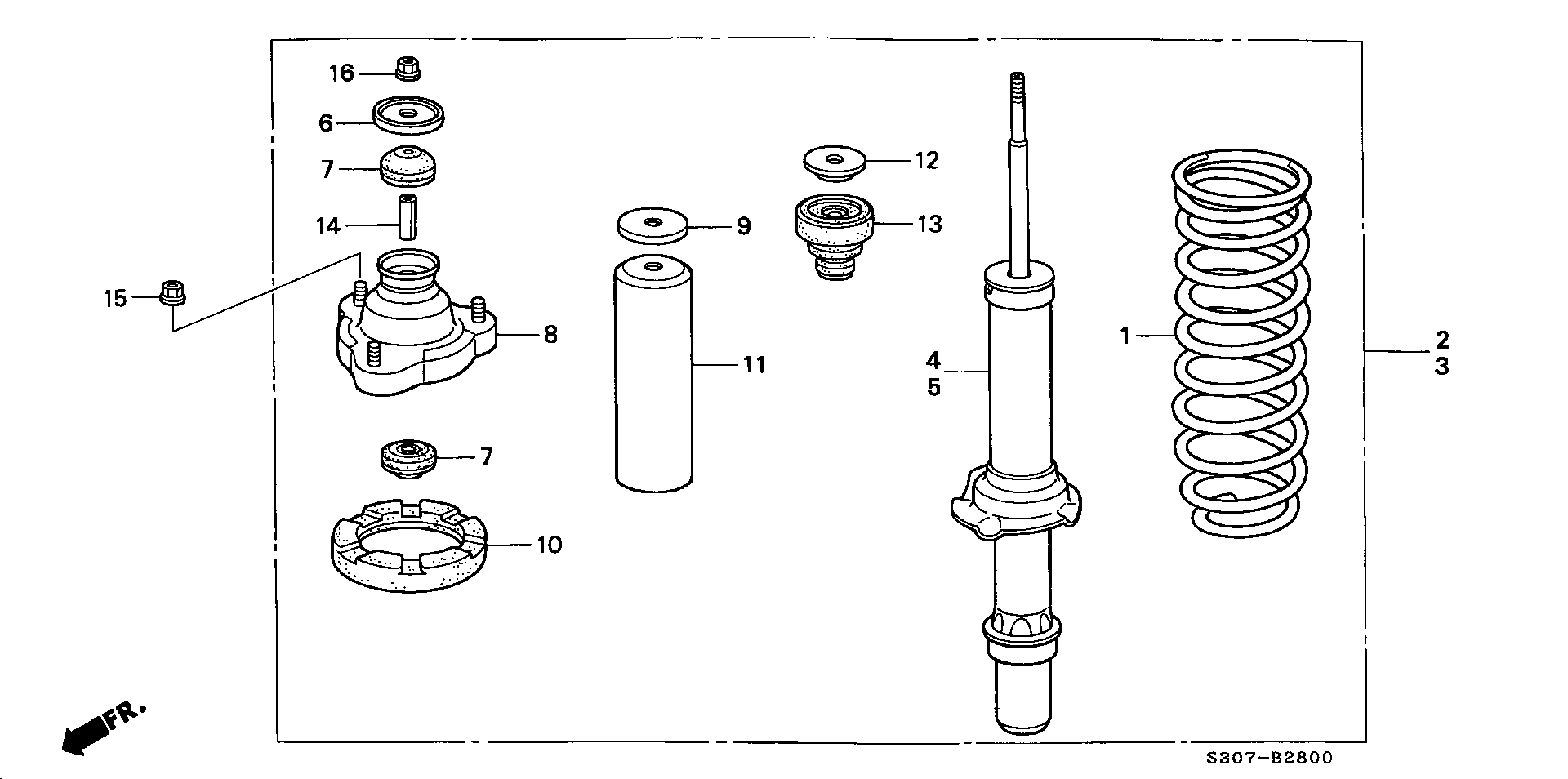 Honda 51606-S30-A01 - Amortizators ps1.lv