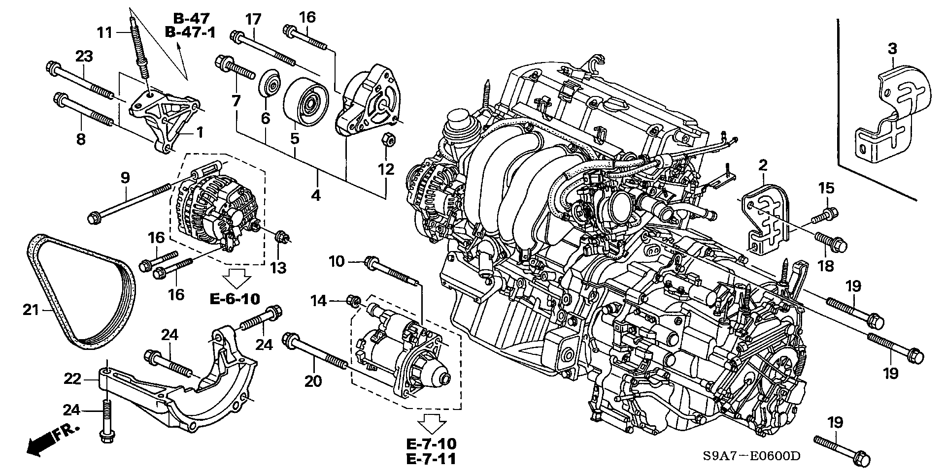 HONDA (DONGFENG) 31170-PNA-013 - Parazīt / Vadrullītis, Ķīļrievu siksna ps1.lv