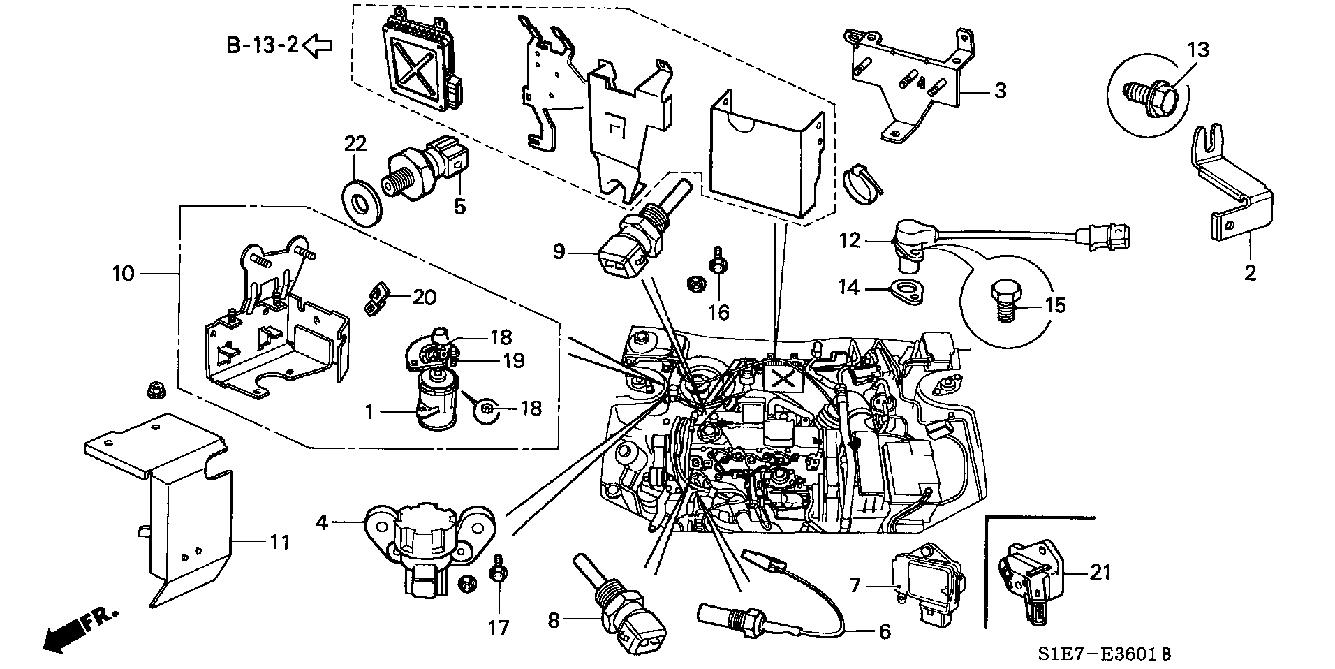 Honda 37880P5TG00 - Devējs, Ieplūstošā gaisa temperatūra ps1.lv